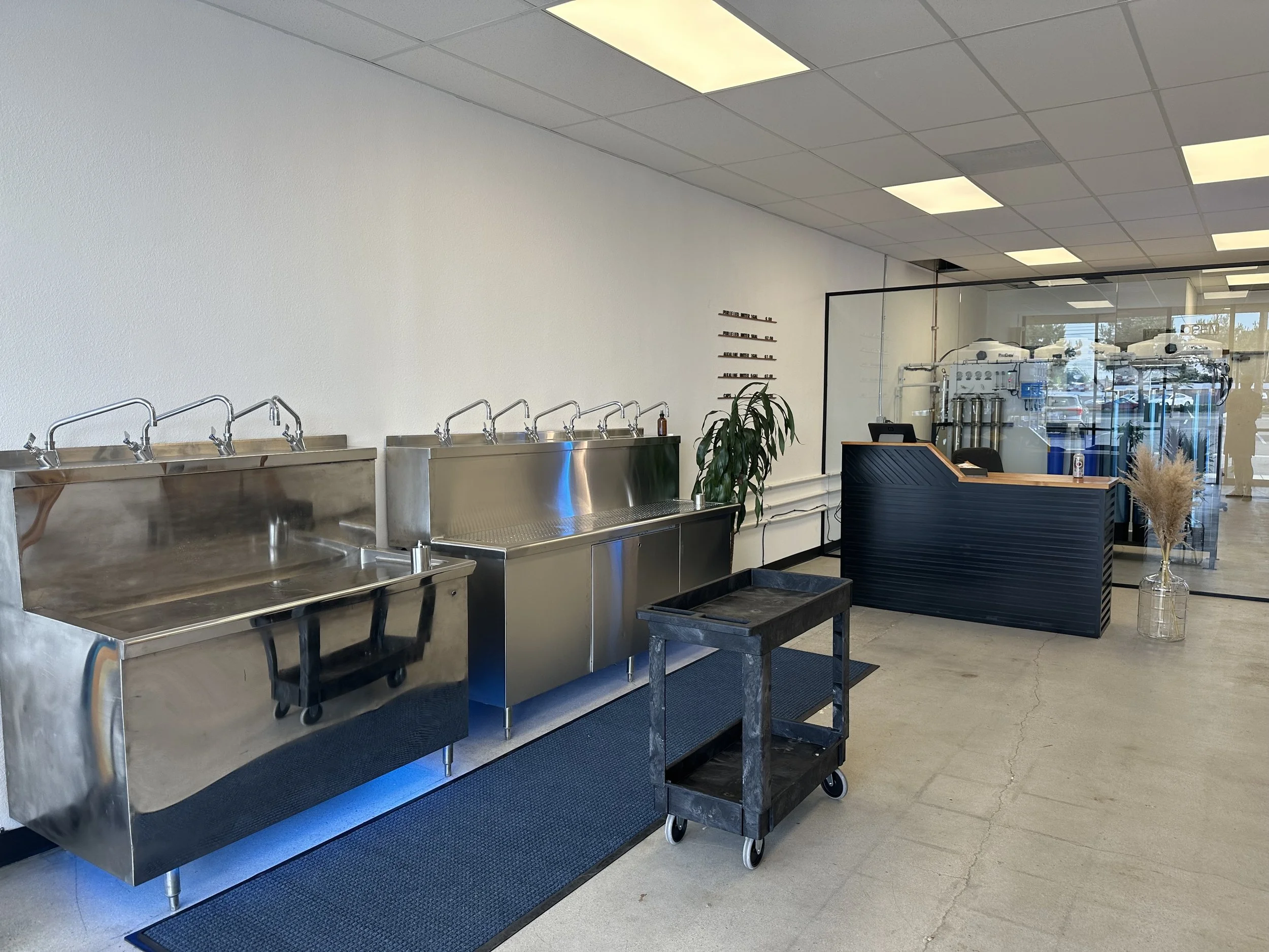 11-stage water filtration system at Agua Y Salud in Downey, CA.