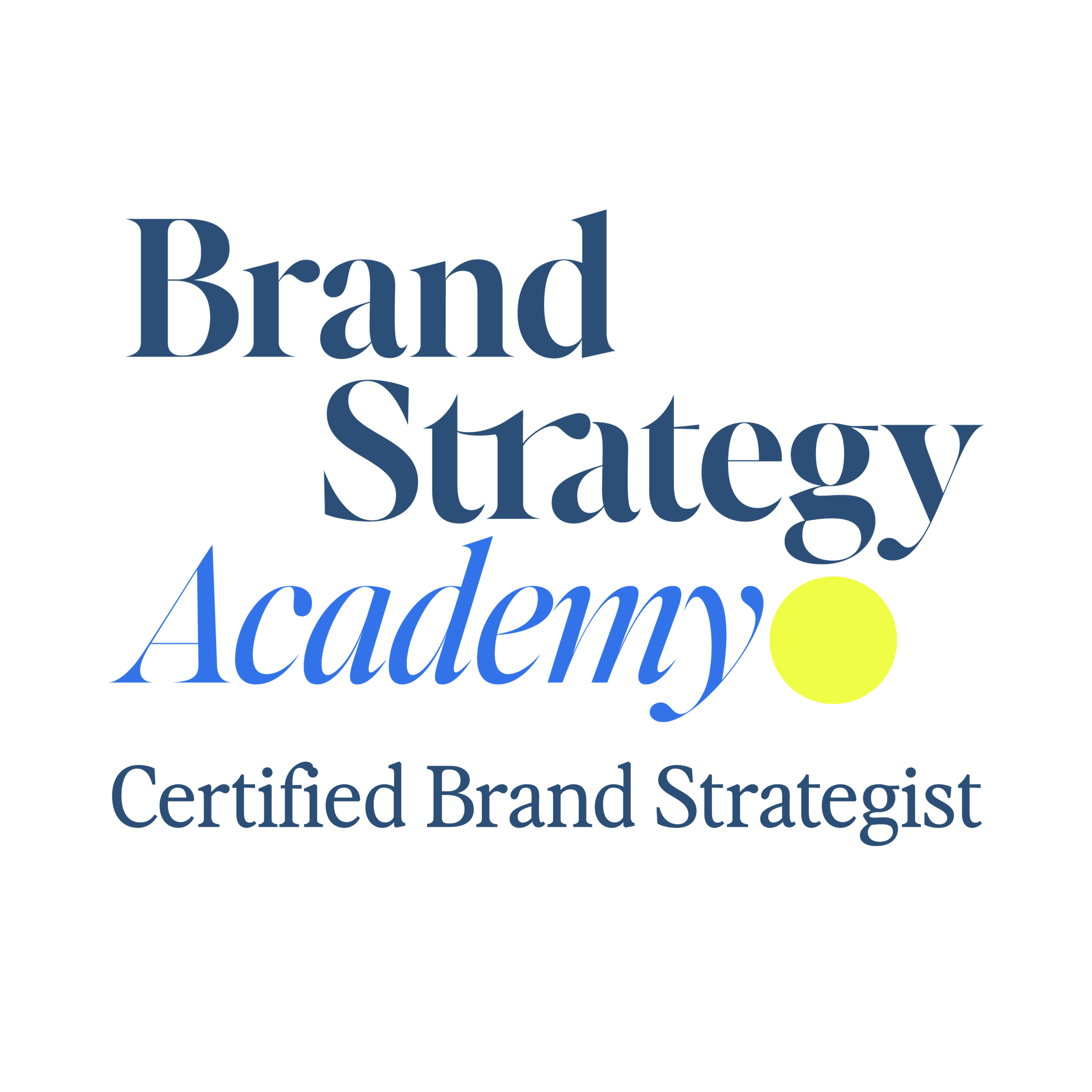 Certified Brand Strategist, Brand Strategy Academy badge