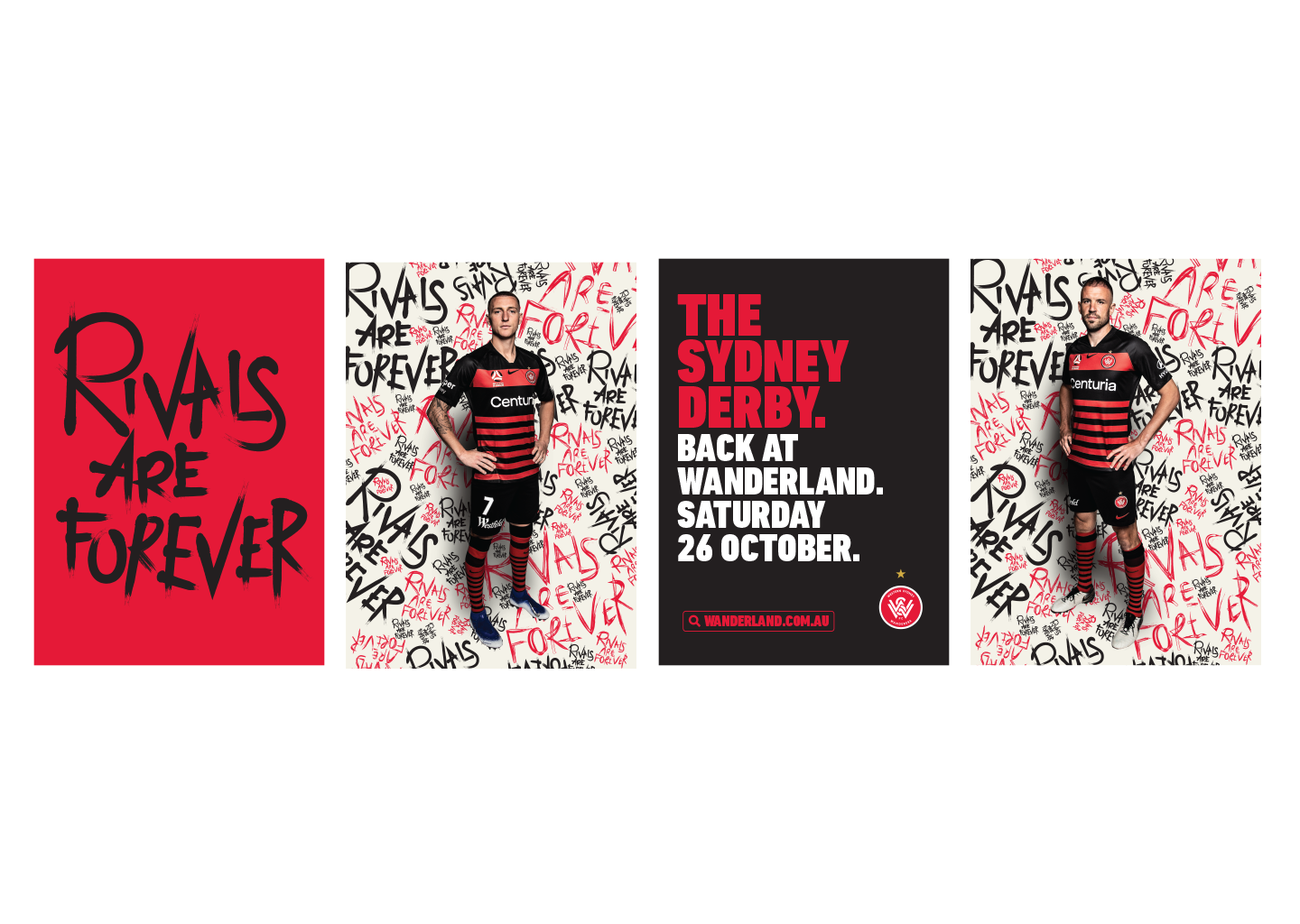Western Sydney Wanderers FC | Season 2019/20 Creative Direction Sydney Derby Match Day Advertising Posters | Branding Creative Direction Graphic Design