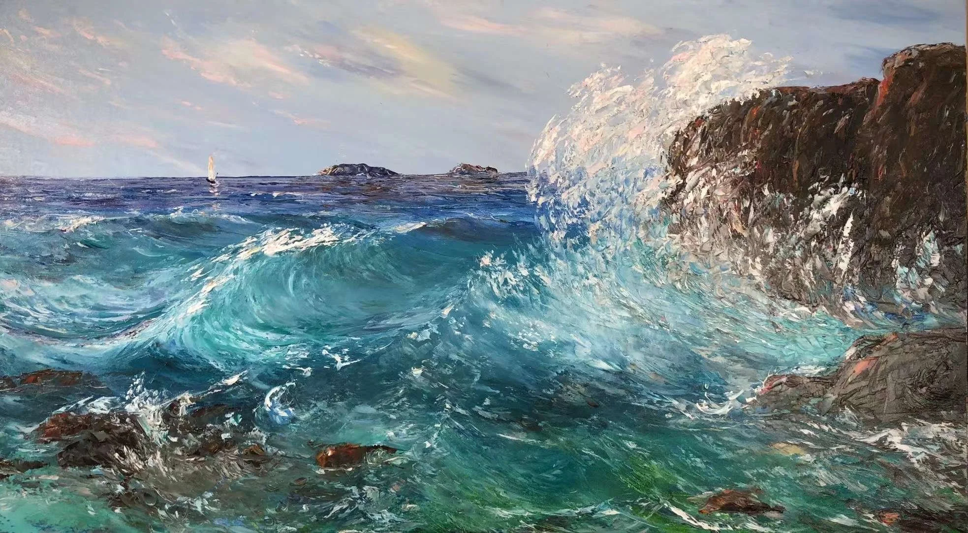   Blue Sea  
 
60 x 99 cm