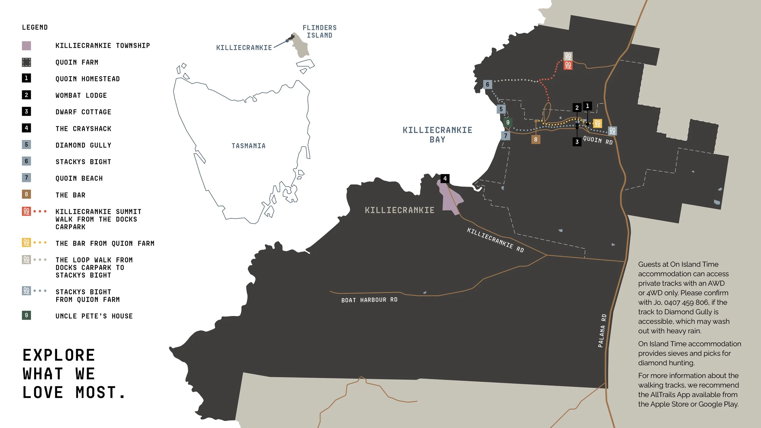 Flinders Island Map - On Island Time