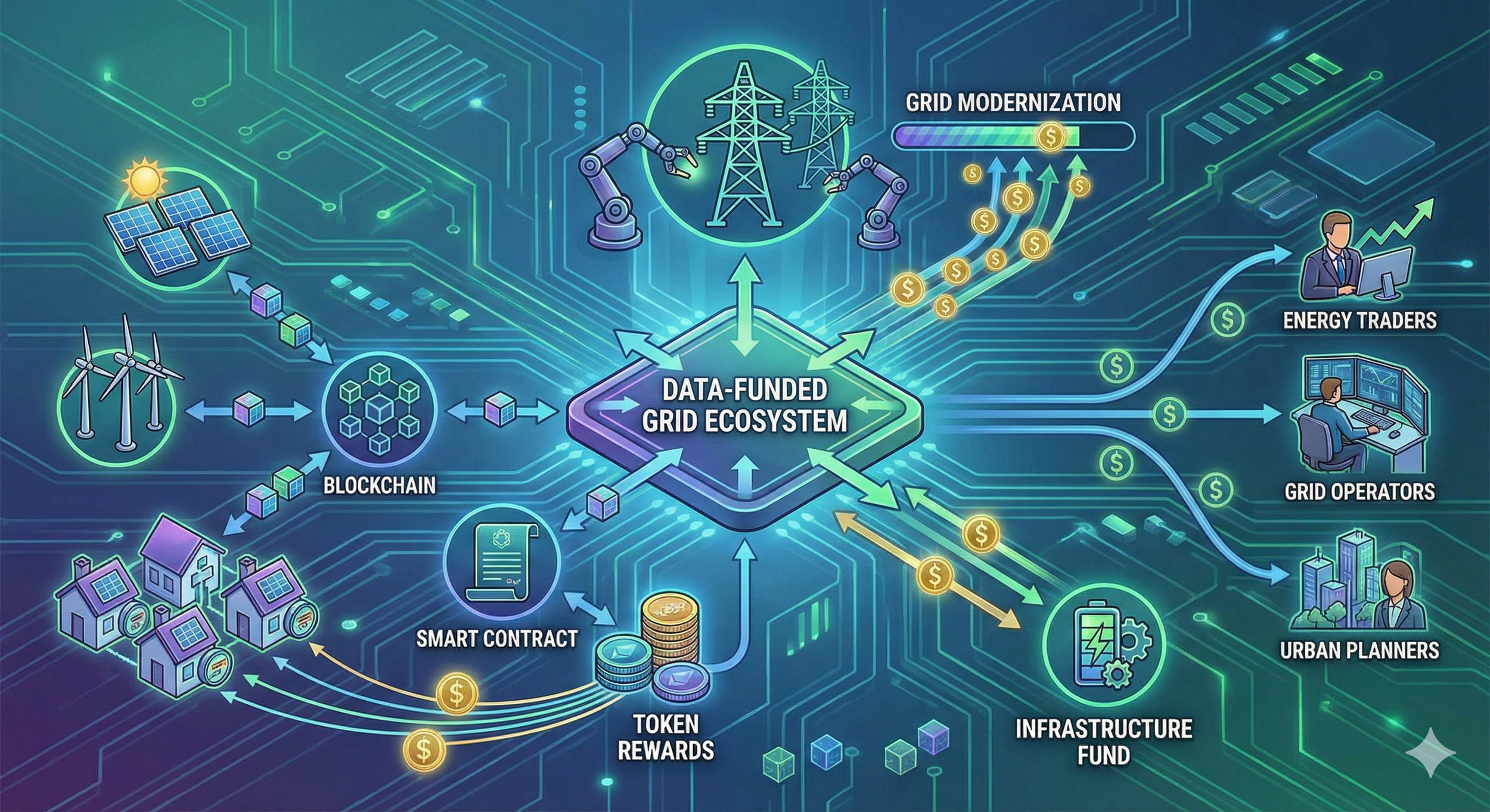 The Data-Funded Grid Ecosystem