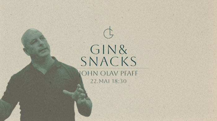 Gin & Snacks med John Olav Pfaff