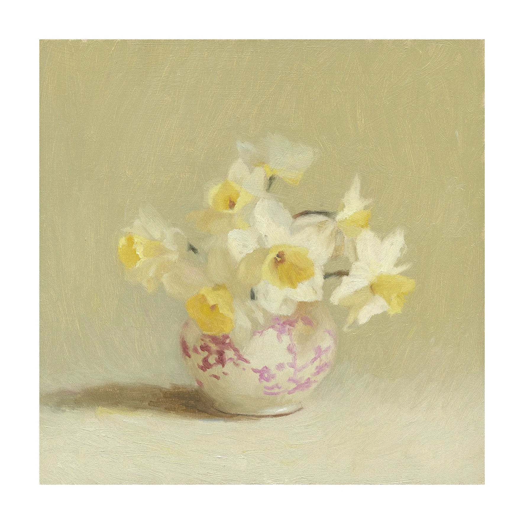 Daffodils in a pink pot 400x400 inc border (1).jpg