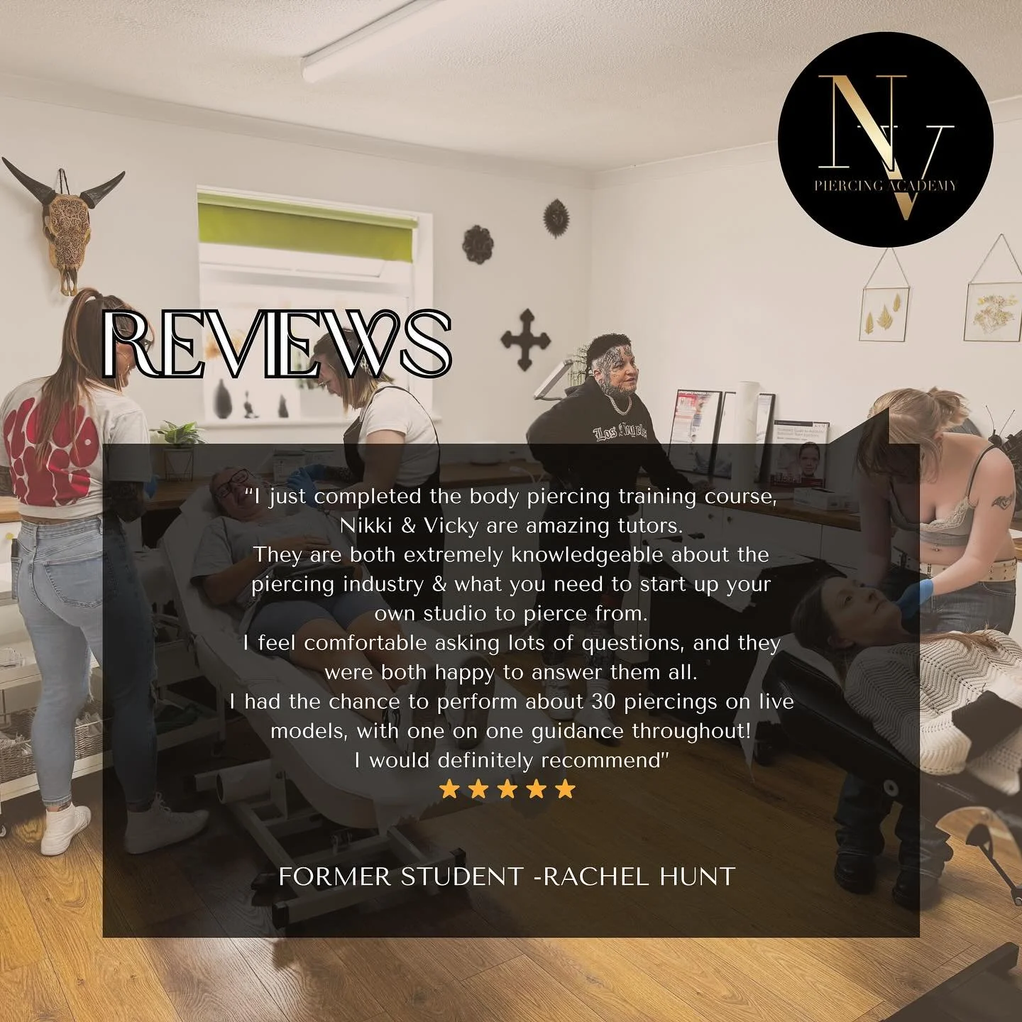 Amazing review from Rachel who recently passed our Body Piercing training course!
Thank you 🫶🏻