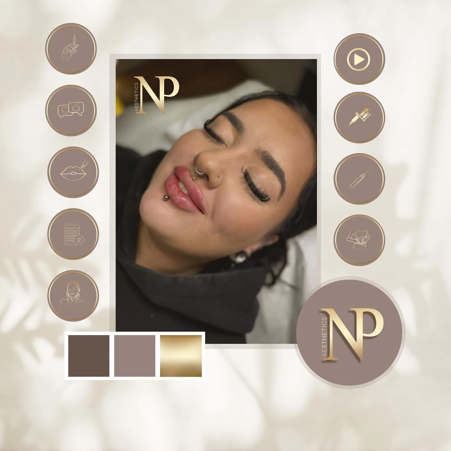 ⟡ 𝐒𝐨𝐜𝐢𝐚𝐥 𝐌𝐞𝐝𝐢𝐚 𝐑𝐞𝐛𝐫𝐚𝐧𝐝 𝐁𝐮𝐧𝐝𝐥𝐞 ⟡ for @aesthetics.by.nikki.p 
Want to refresh your business design ~ for just &pound;60!

Receive the following -
&gt; Logo
&gt; Logo Watermark ~ to apply to your social media posts &amp; photos
&