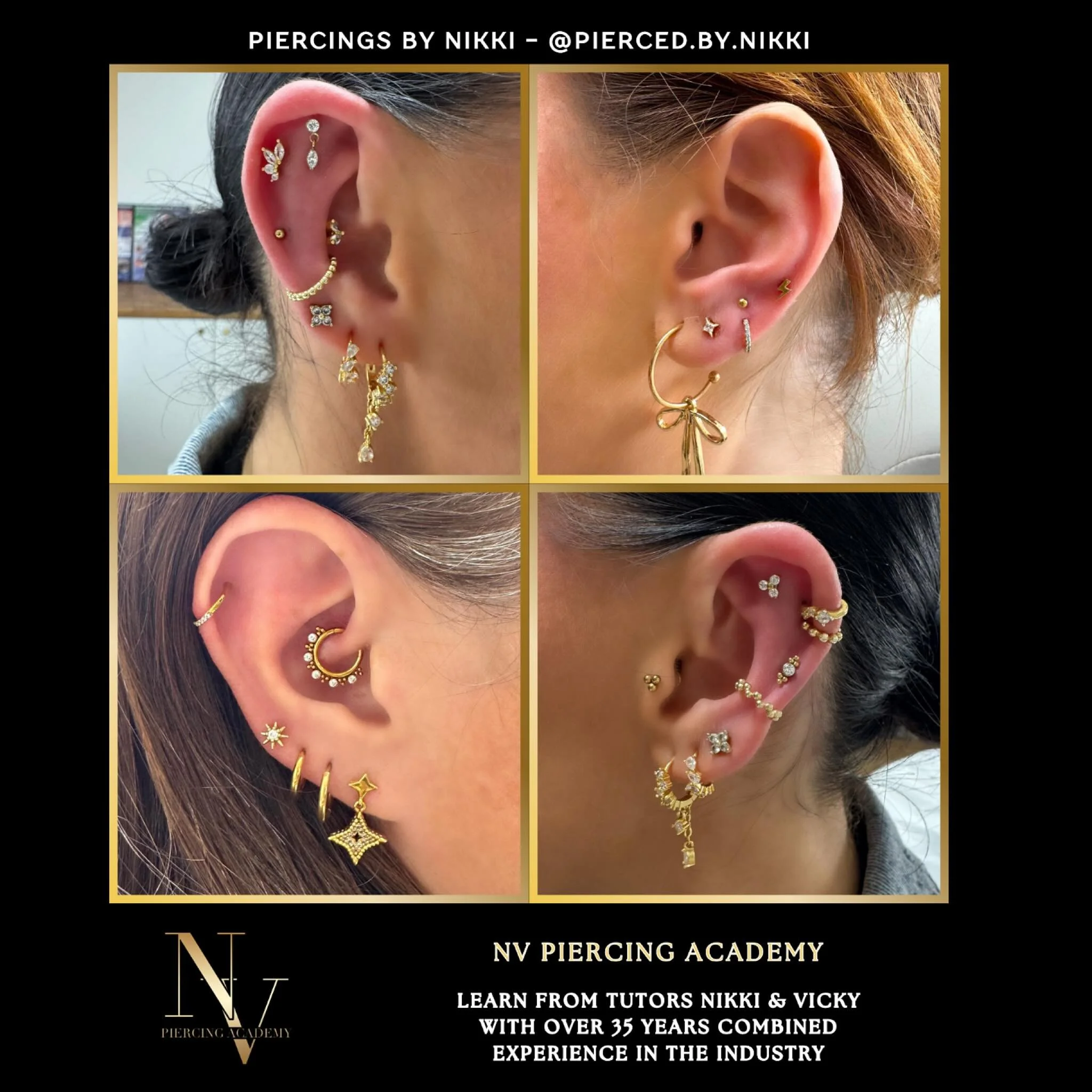 ⭑ 𝐁𝐎𝐃𝐘 𝐏𝐈𝐄𝐑𝐂𝐈𝐍𝐆 𝐓𝐑𝐀𝐈𝐍𝐈𝐍𝐆 𝐂𝐎𝐔𝐑𝐒𝐄 ⭑

Learn how to become a Body Piercer!
Trained by 2 experienced tutors with over 35 years experience combined in the industry!
Check out Vicky&rsquo;s work - one of your tutors - @pierced.by.n