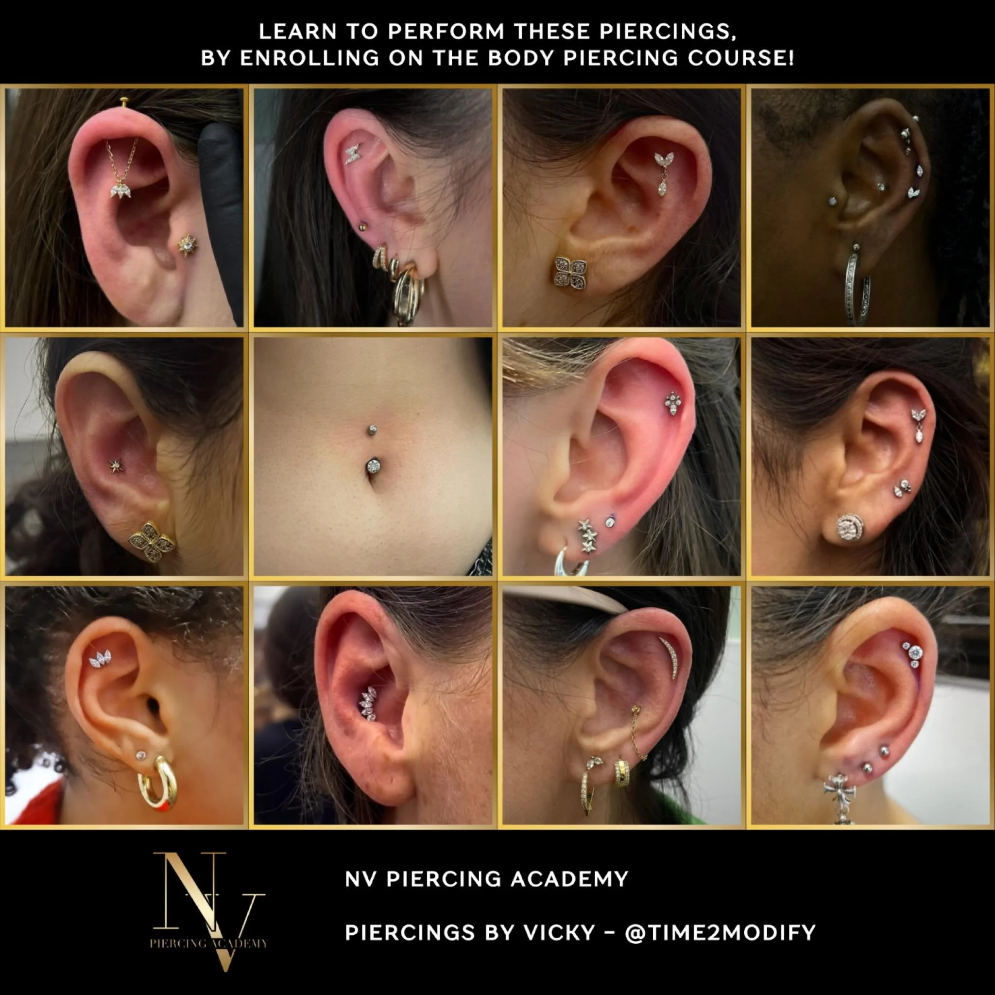 ⭑ 𝐁𝐎𝐃𝐘 𝐏𝐈𝐄𝐑𝐂𝐈𝐍𝐆 𝐓𝐑𝐀𝐈𝐍𝐈𝐍𝐆 𝐂𝐎𝐔𝐑𝐒𝐄 ⭑

Piercings by one of your tutors @time2modify 
Enrol on our course &amp; learn how to perform these piercings yourself!

If you are interested please get in touch!
nvpiercingacademy@outlook.