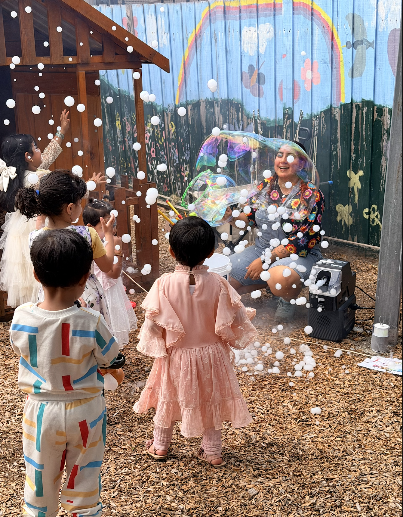 Bubble fun at Anglicare Victoria