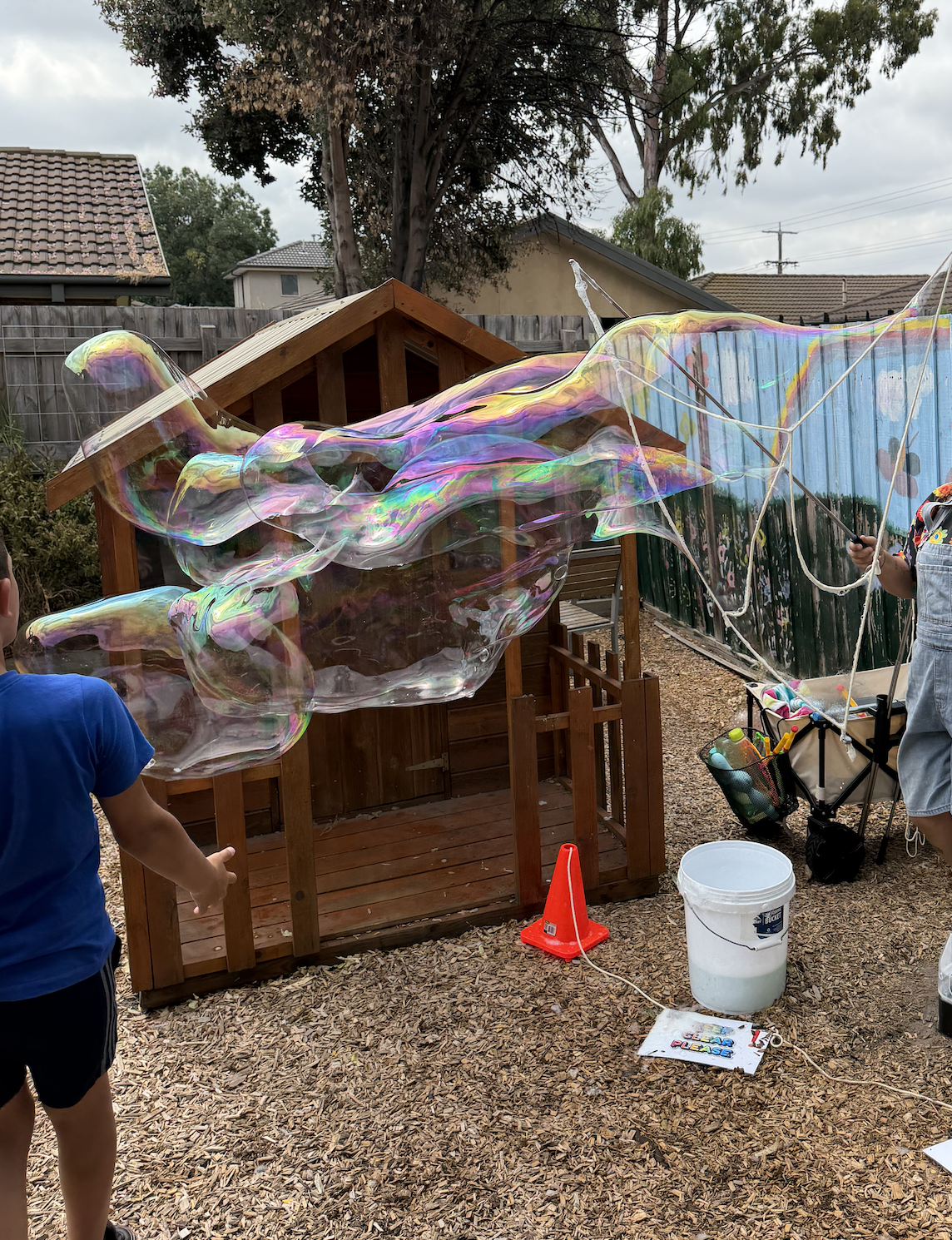 Bubble fun at Anglicare Victoria
