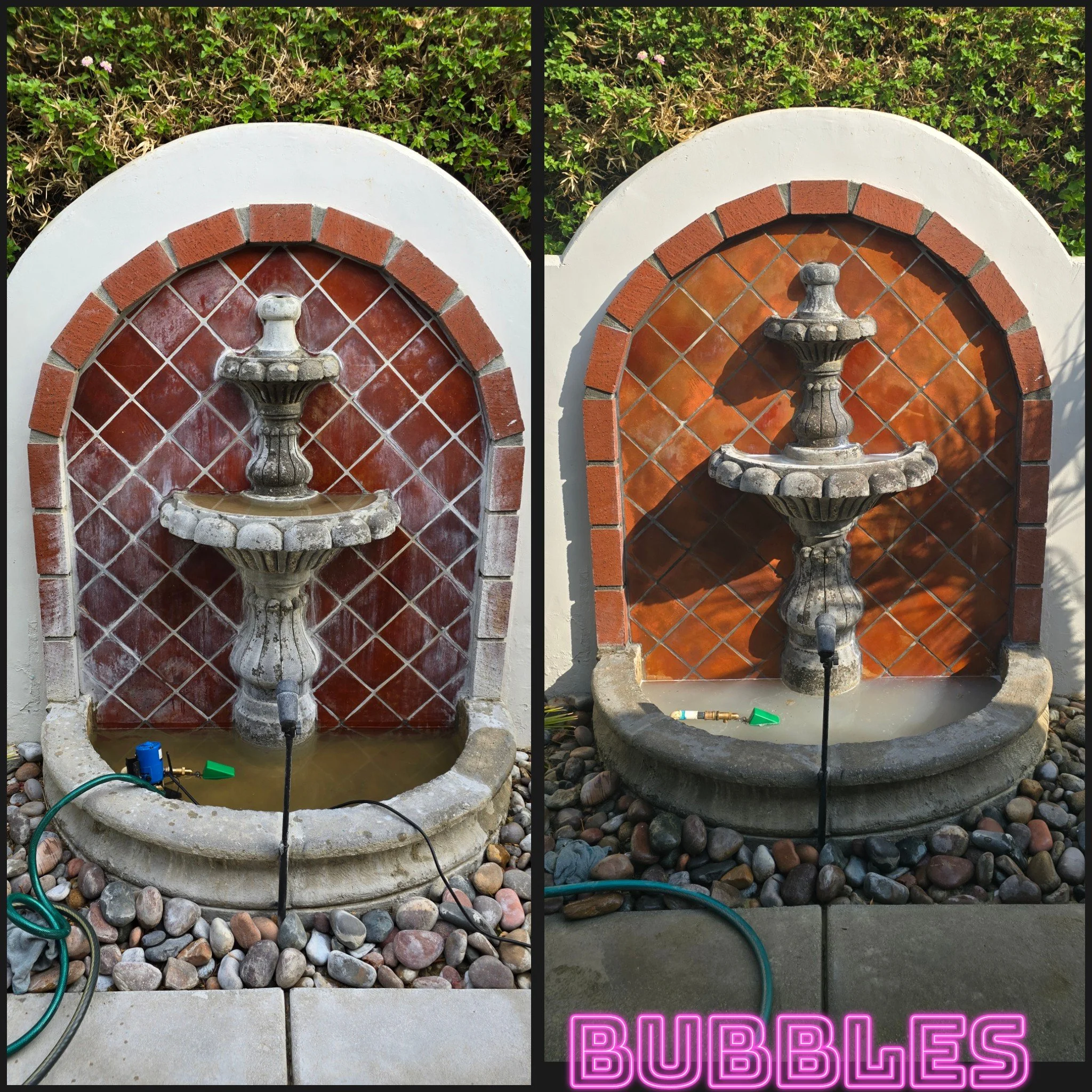 Before and after calcium removal in the Coachella Valley