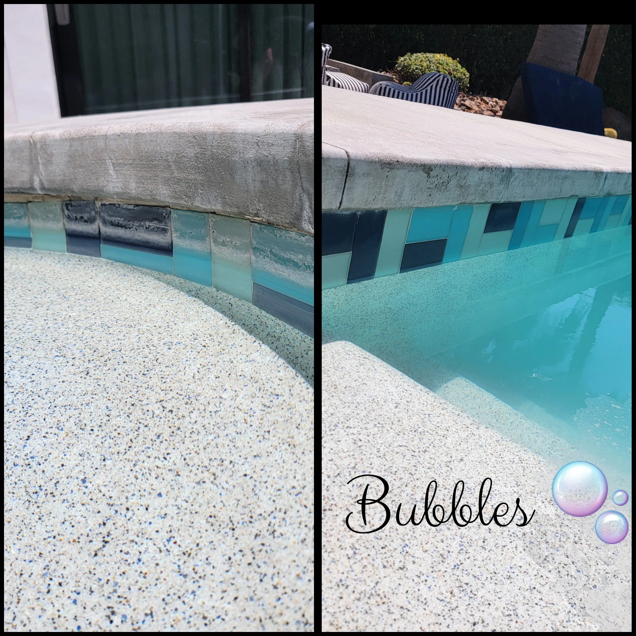 Before and after calcium removal in the Coachella Valley