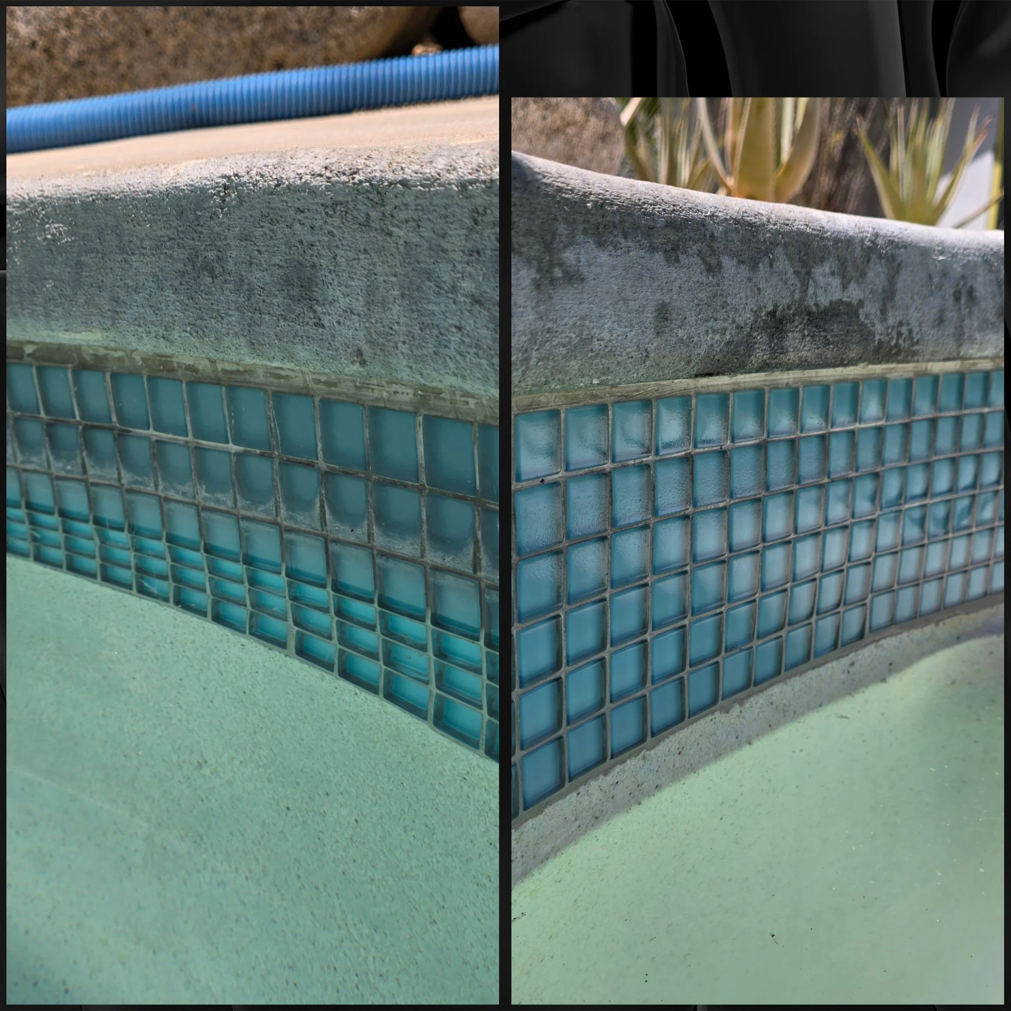 Before and after calcium removal in the Coachella Valley