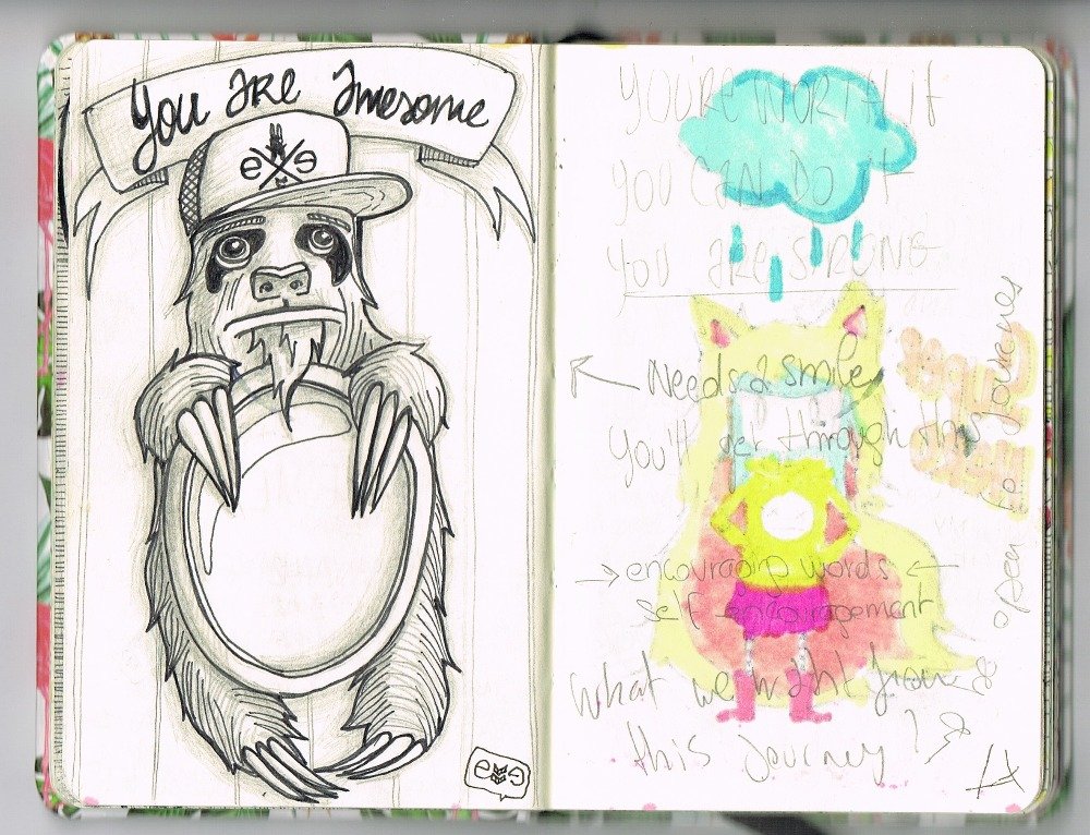 Stormy diaries sketch