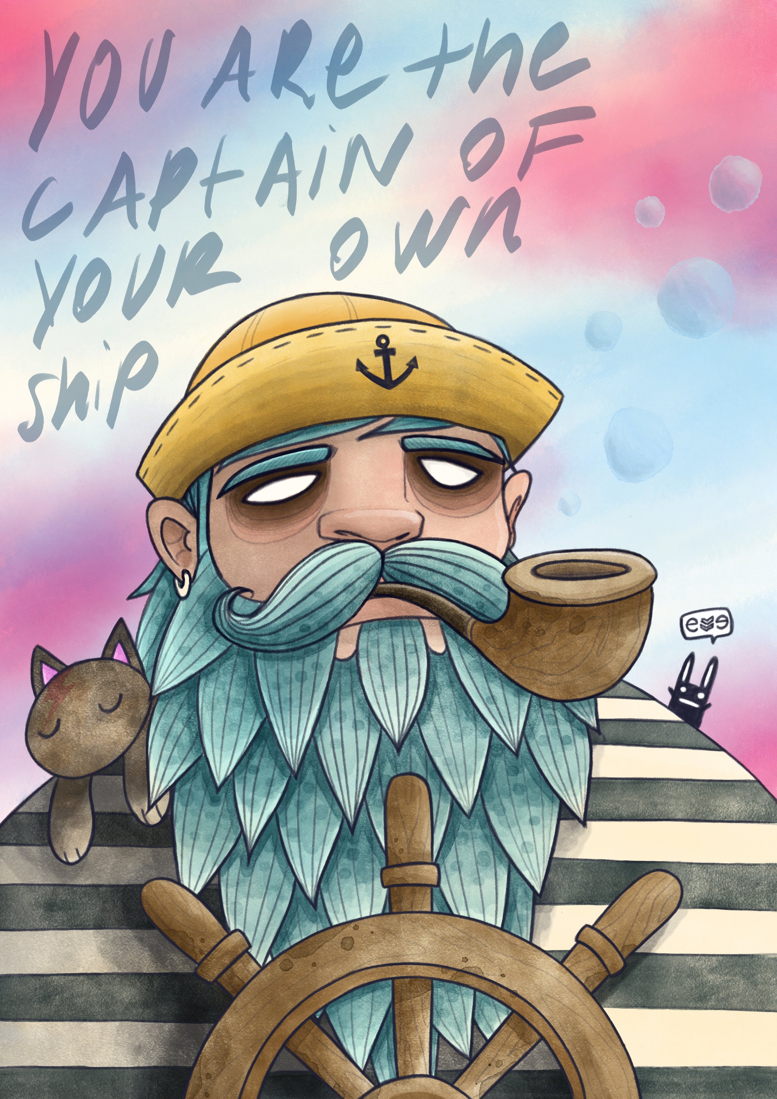Captain Blue Beard - 'You are the captain of your own ship'