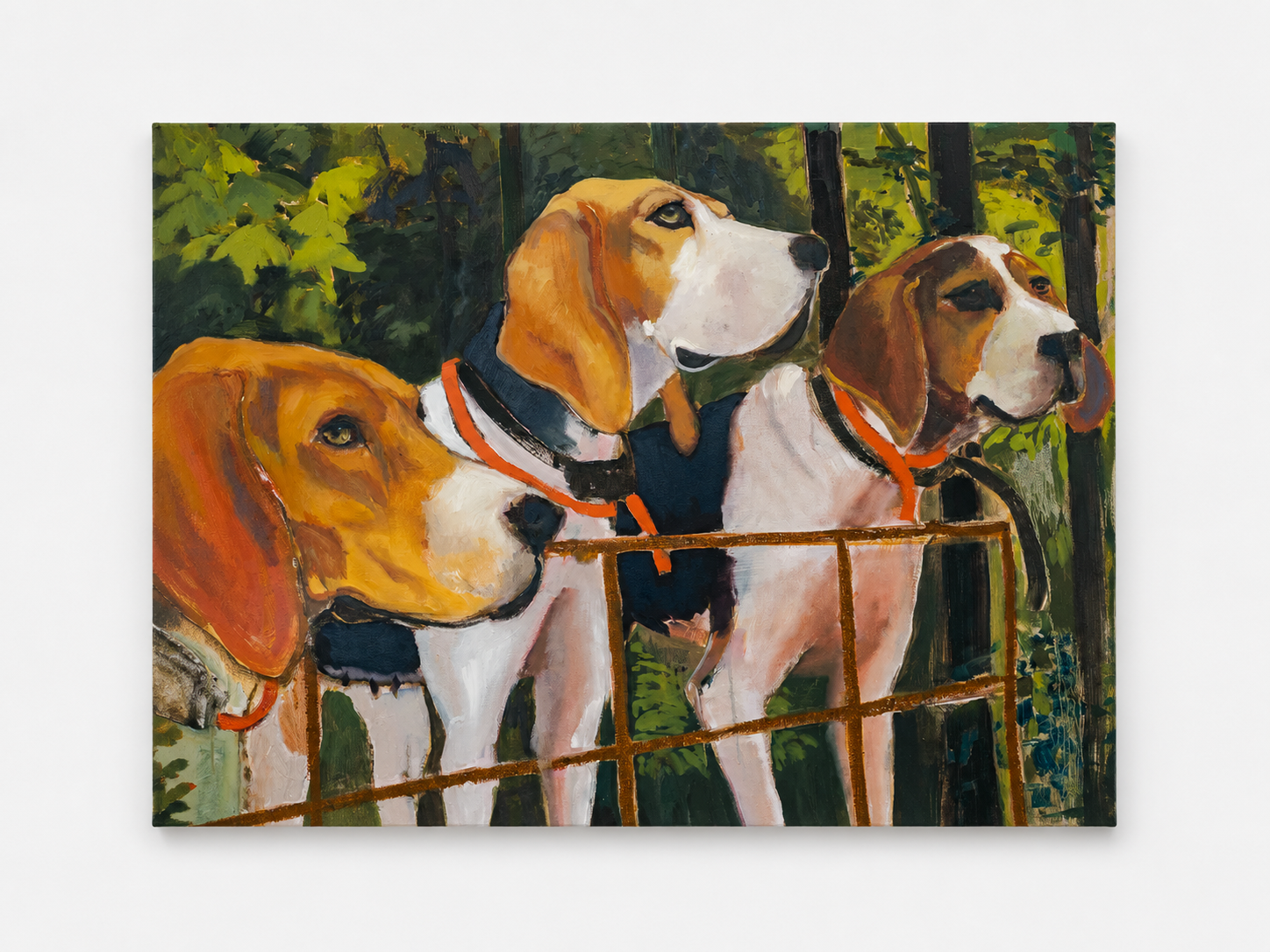  Behind the Gate , Oil on Canvas, 36 x 48 in