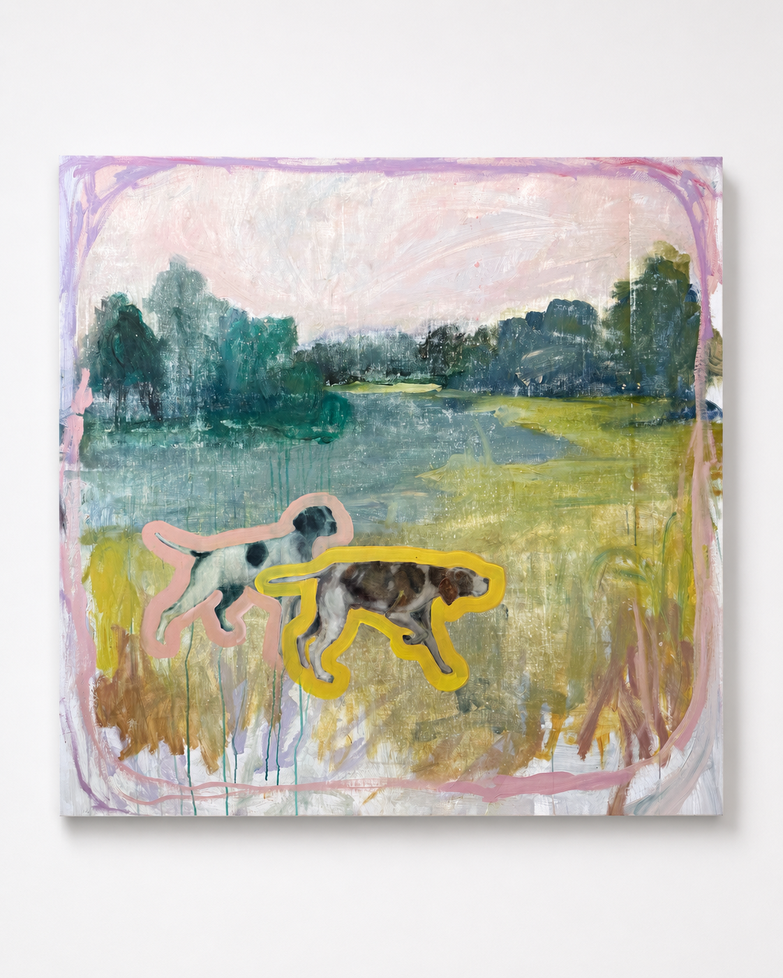  Constant Companion , Oil on Canvas, 50 x 50 in