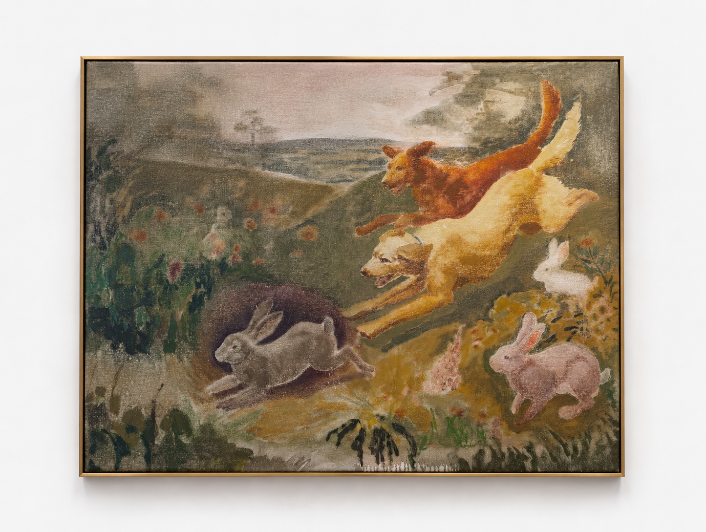  The Chase , Oil on Canvas, 46 x 40 in.  (sold)