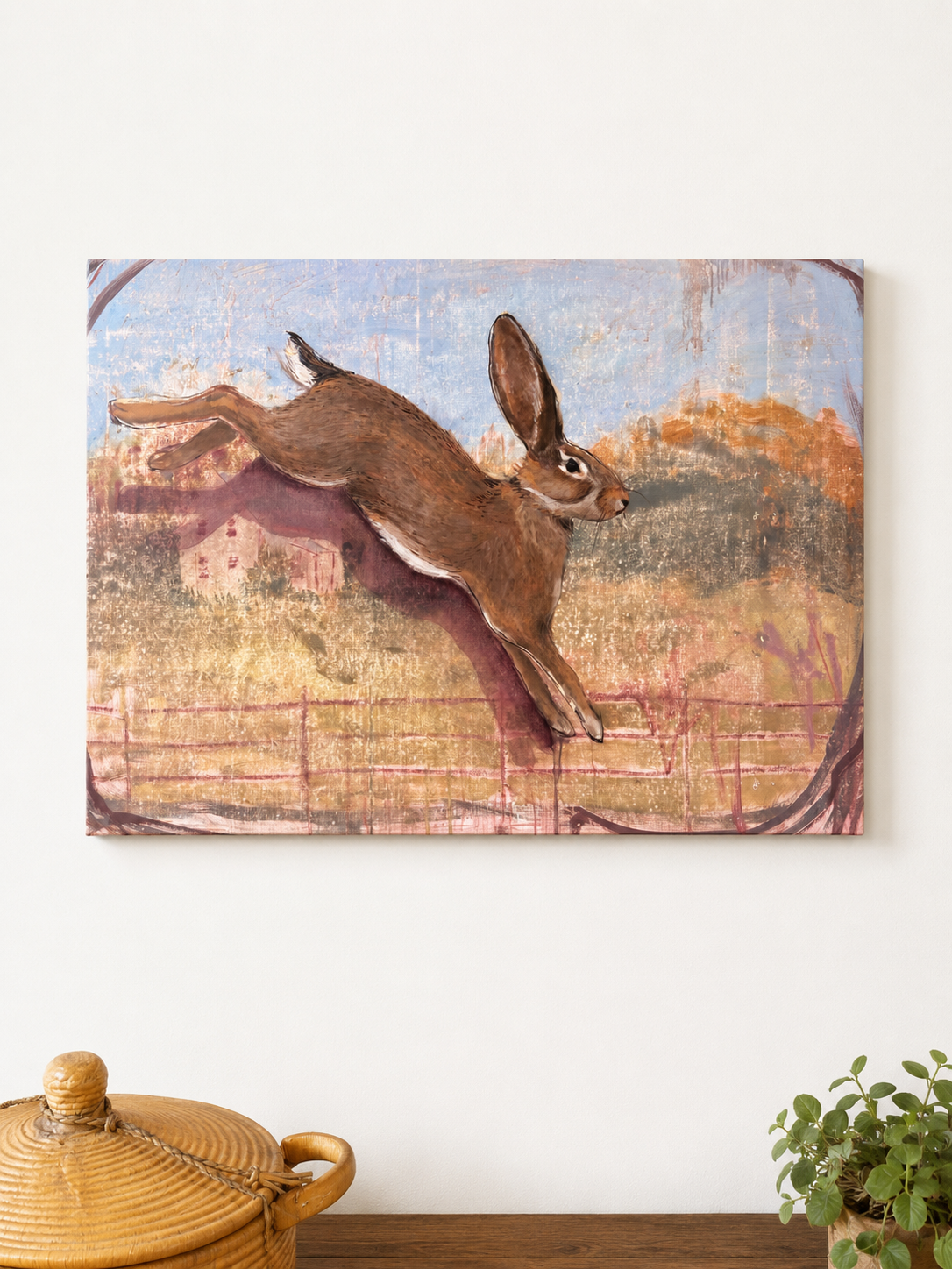  Just A Hare , Oil on Canvas, 36 x 48 in