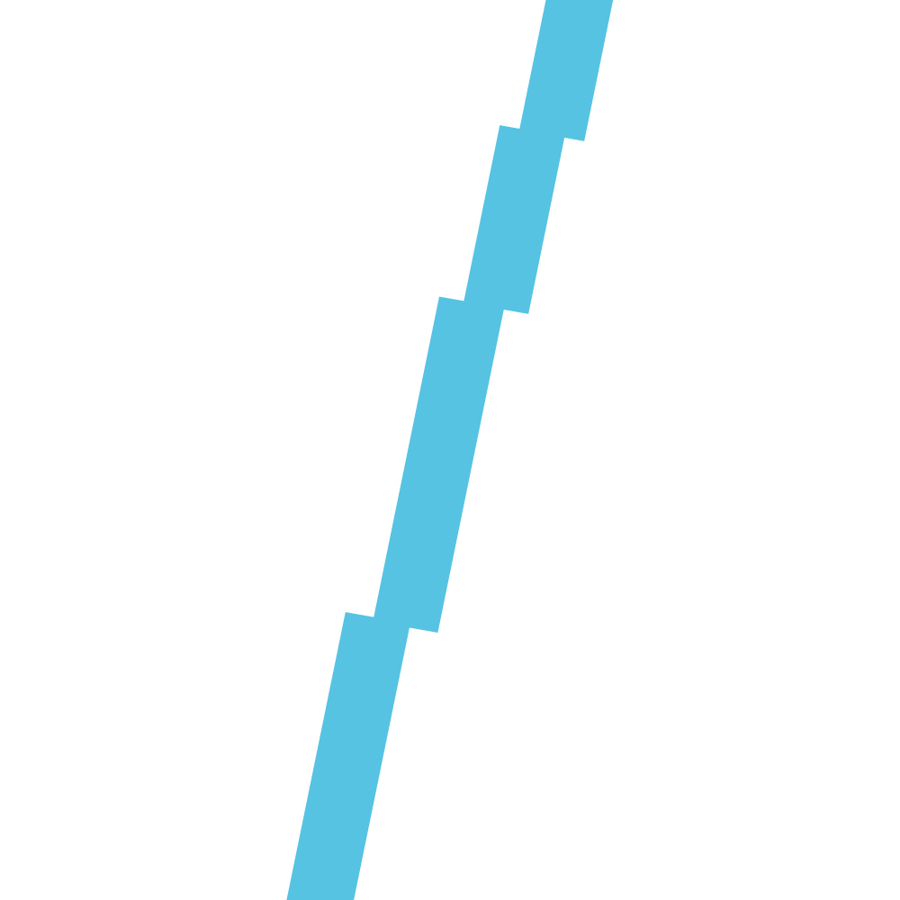 Grafik mit blauer Linie, die nach oben zeigt, angedeutete Kurvenlinie, weißer Hintergrund, keine weiteren Details sichtbar.