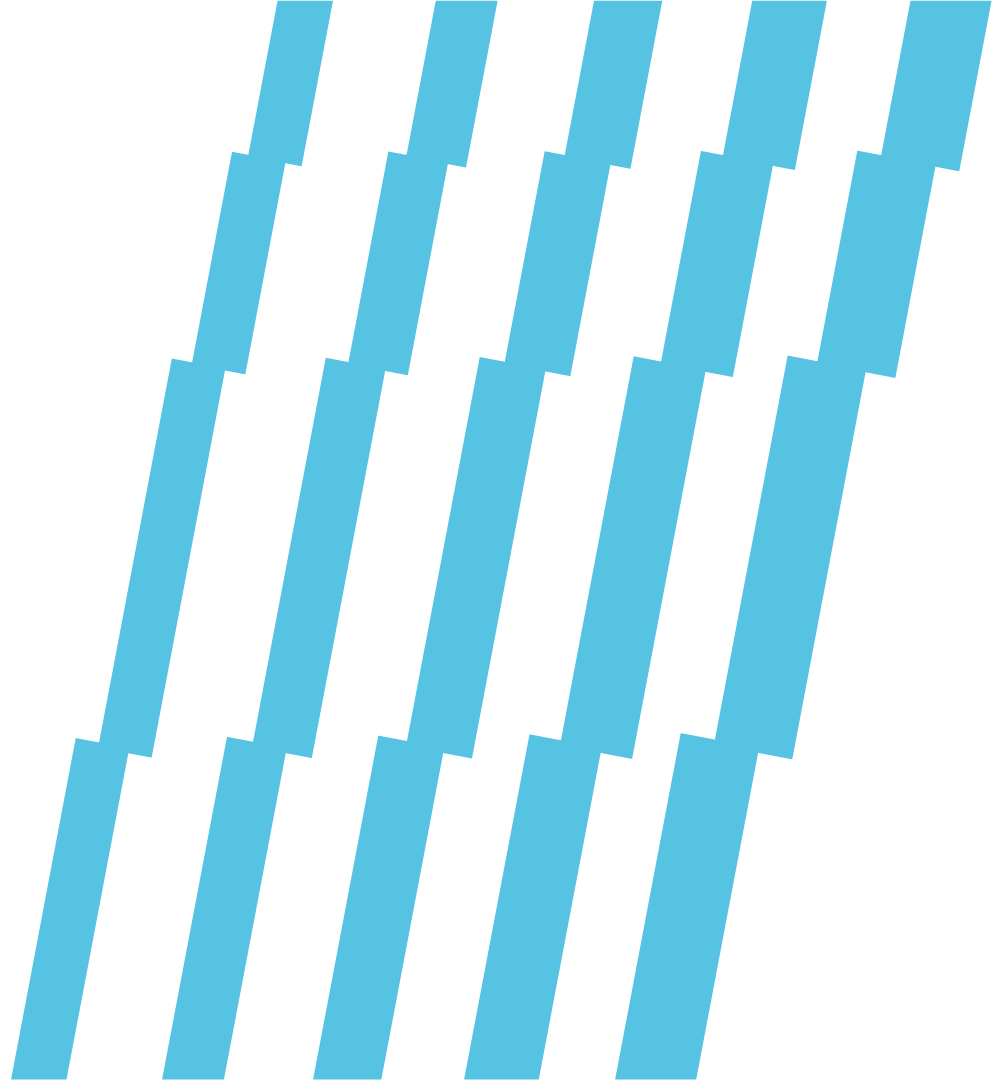 Blaue, diagonale Linien auf schwarzem Hintergrund, geometrisches Muster.