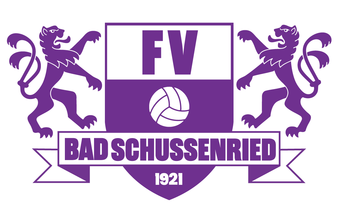 Logo des Volleyballvereins FV Bad Schussenried mit zwei Löwen, Volleyball in der Mitte, und dem Gründungsjahr 1921.