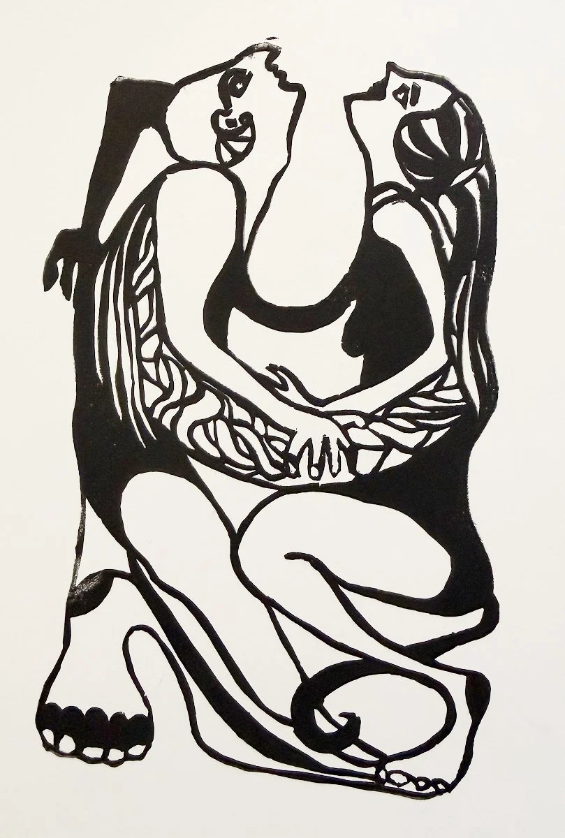 I am a creep, your'e a weirdo. Hanko, 5 x 7 inches 
