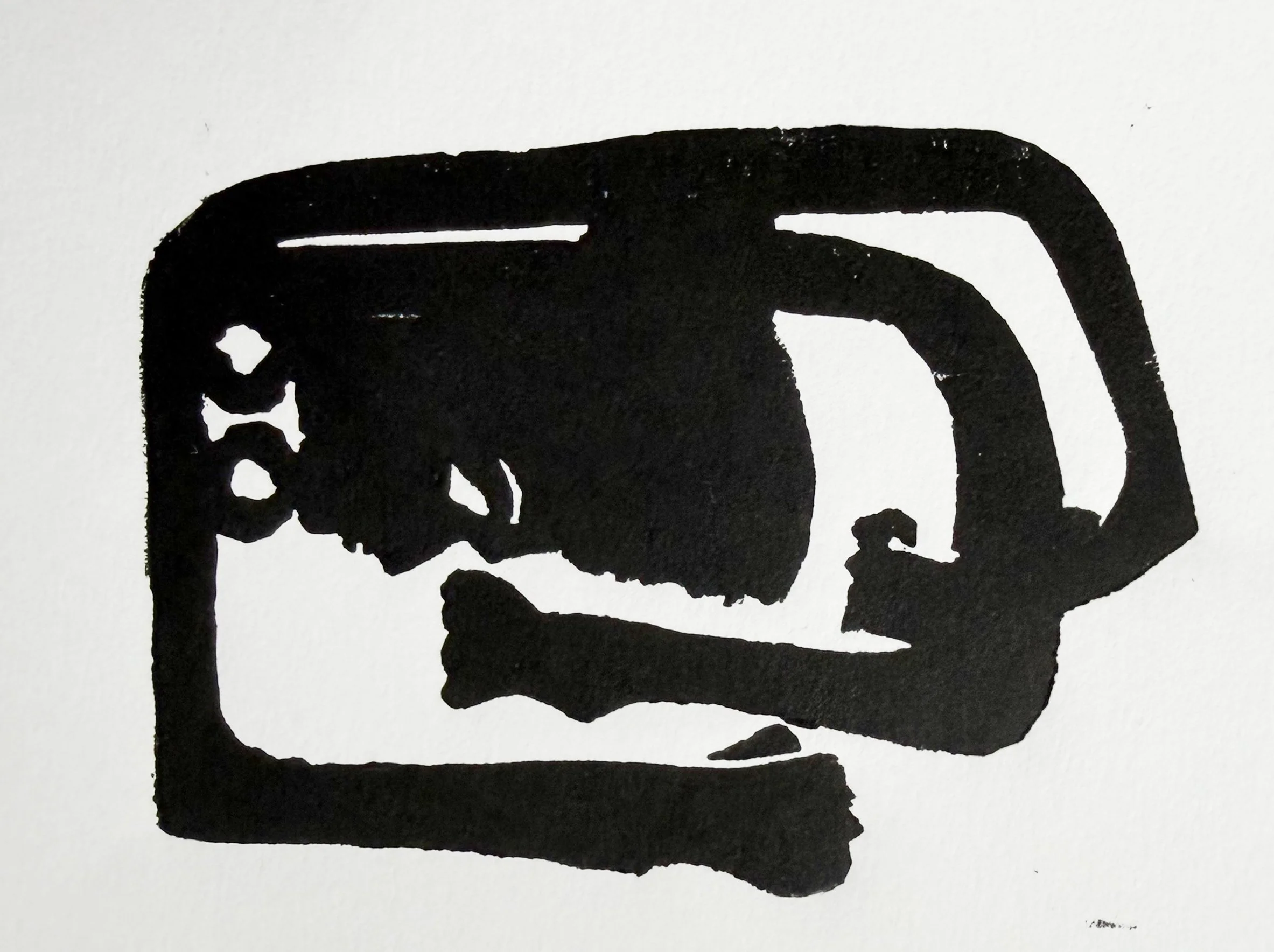 Stress
linogravure 3.5 x 2.5