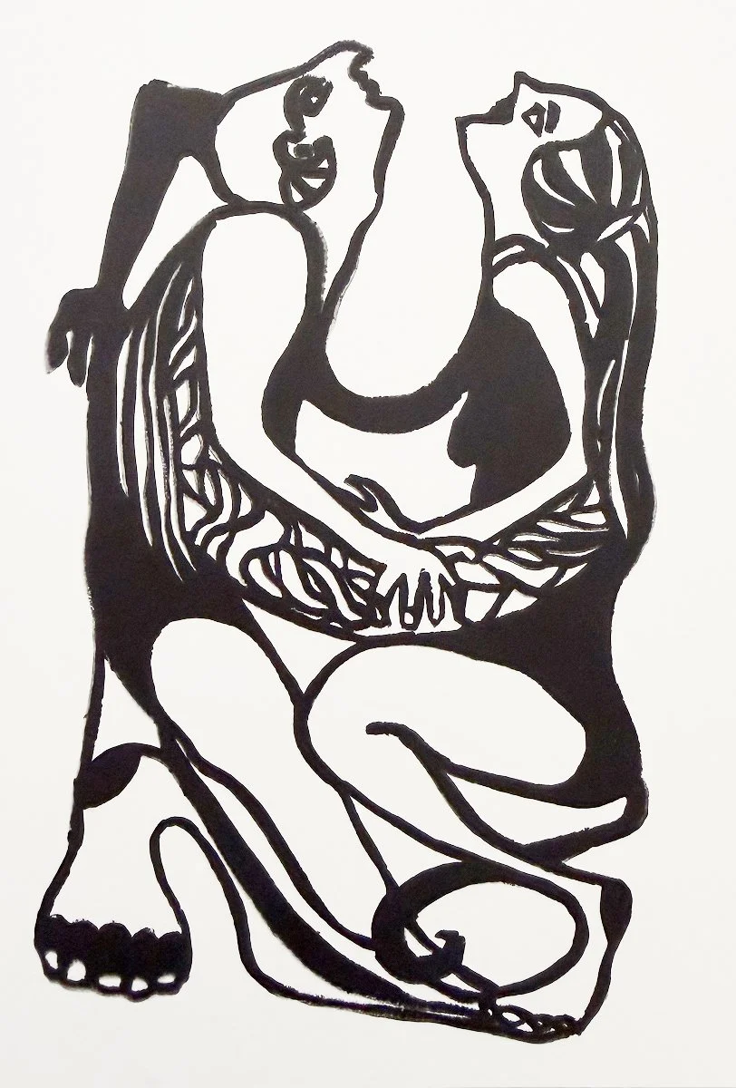 I am a creep, you  are a weirdo. Hanko, 5 x 7 inches 