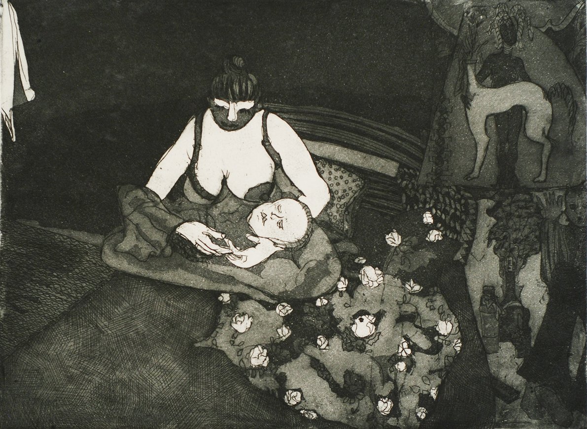 Mother and a son