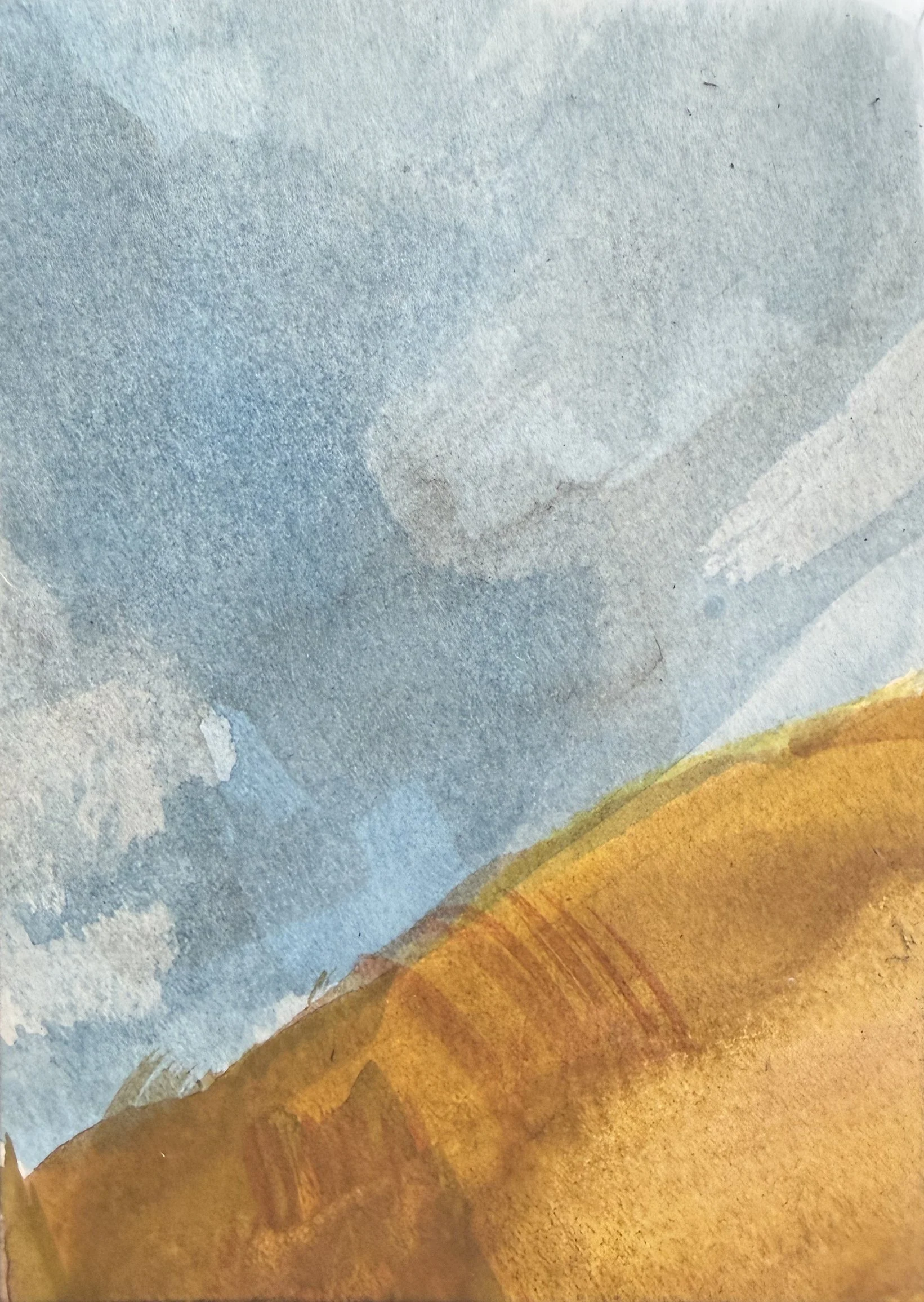 Landscape with a hill
Watercolors 2.5 x 3.5