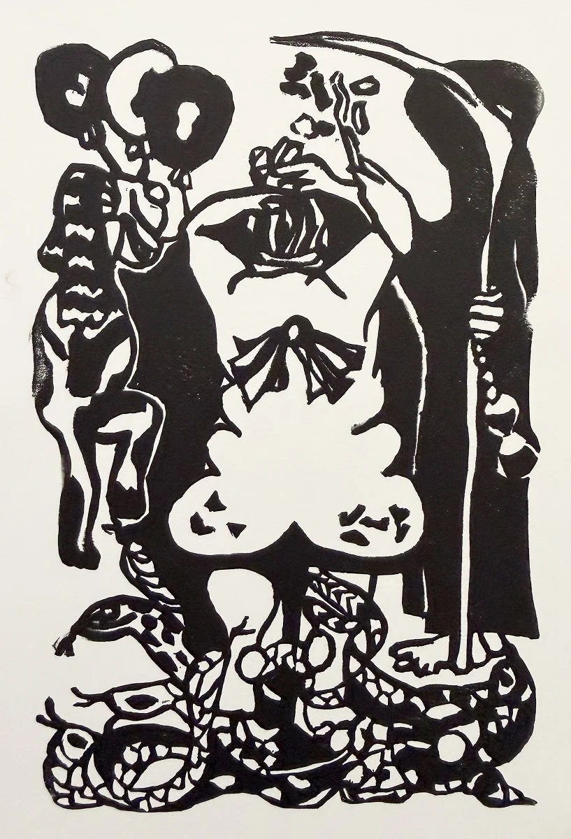 Aging is a privilege they said. Hanko, 5 x 7 inches 