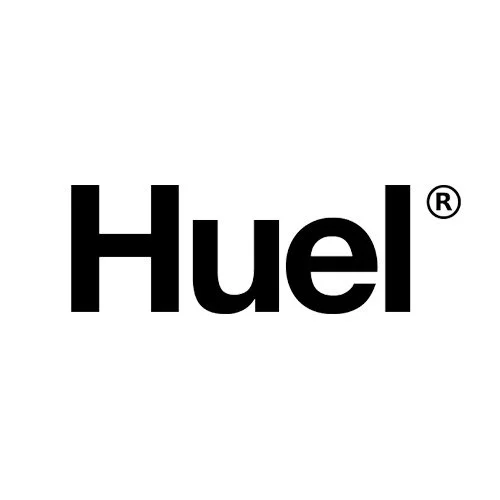The Huel logo in black text with a registered trademark symbol.