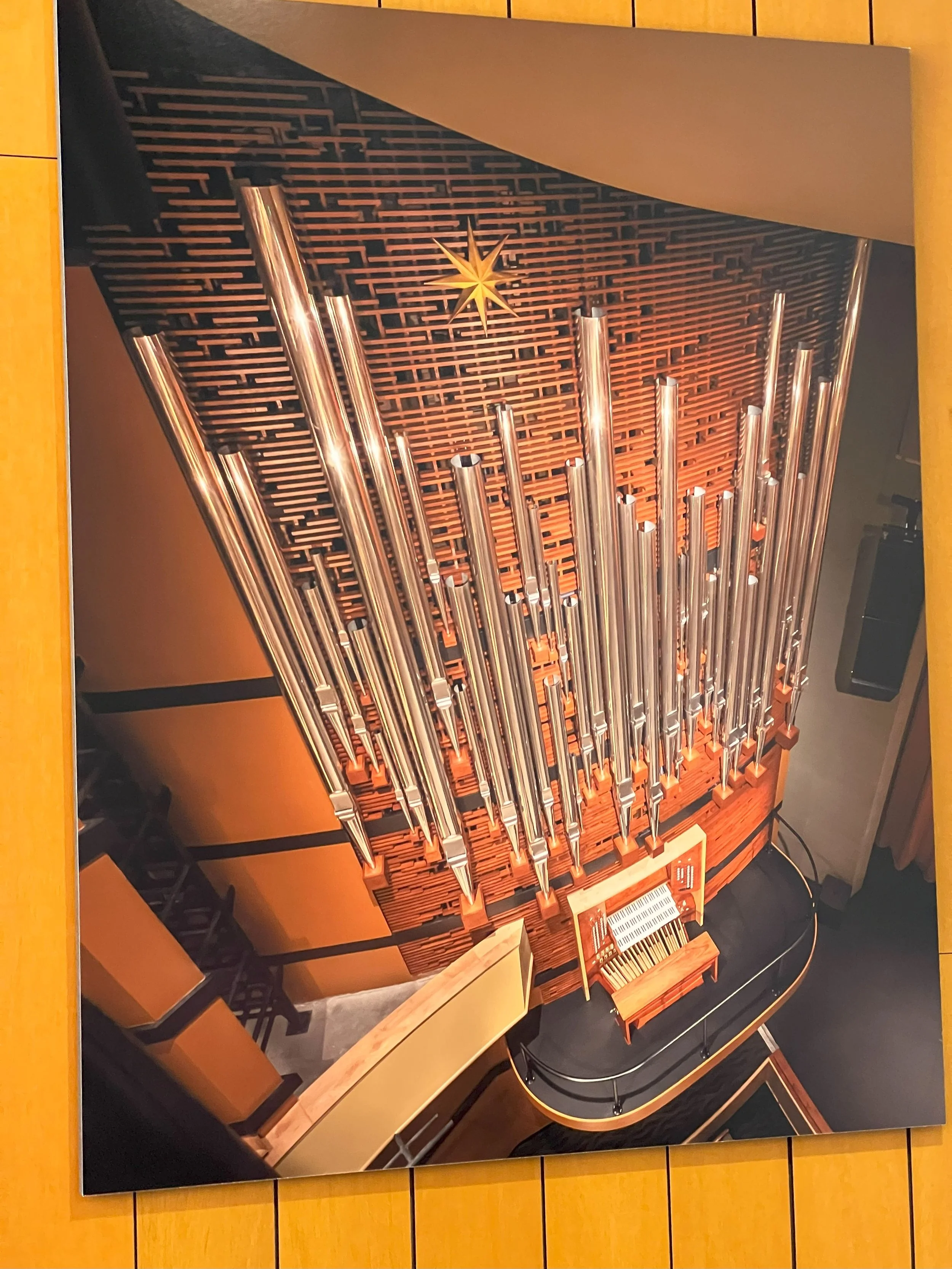 A concert hall installation at the University of Dubuque.