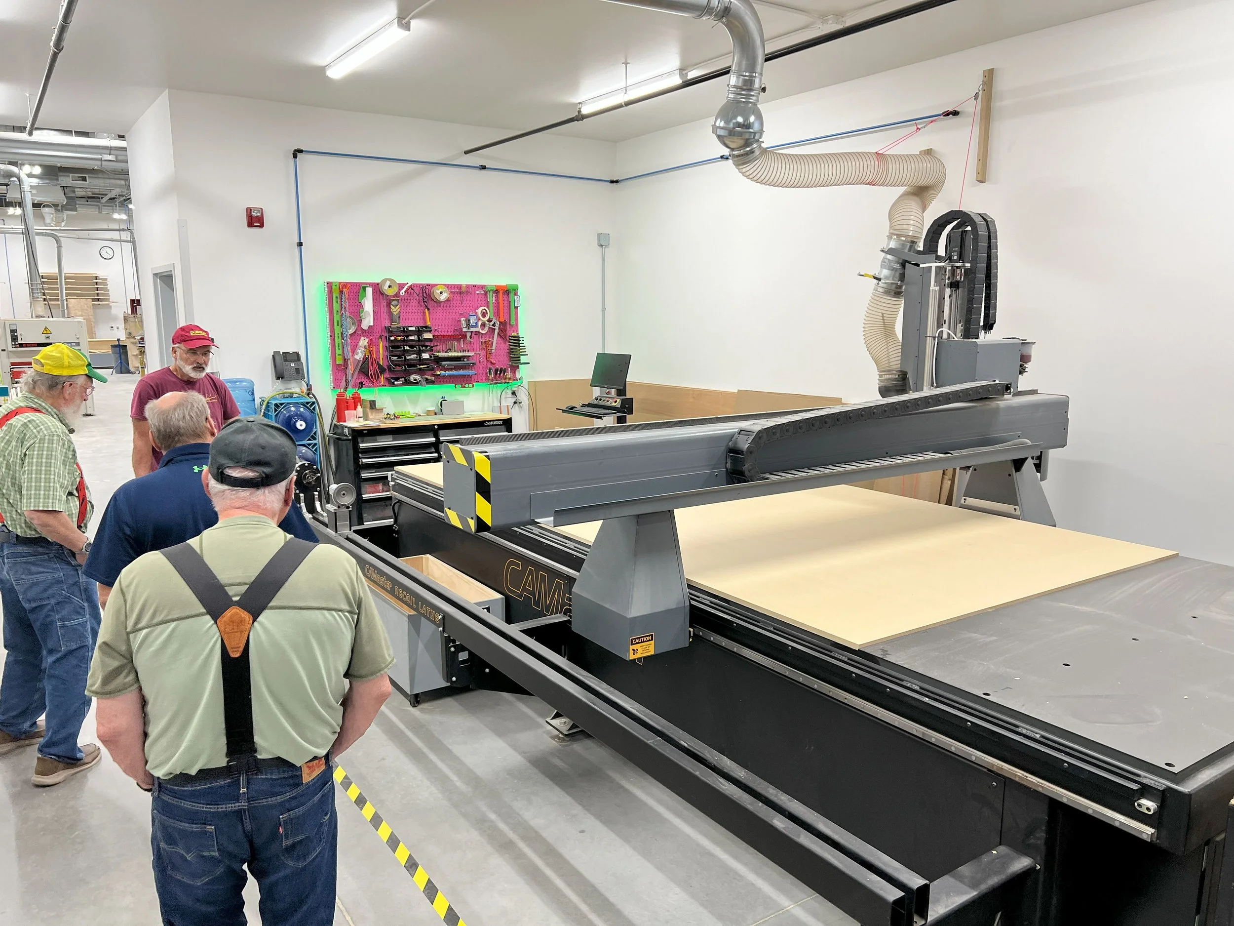A CNC with outboard turning attachment.