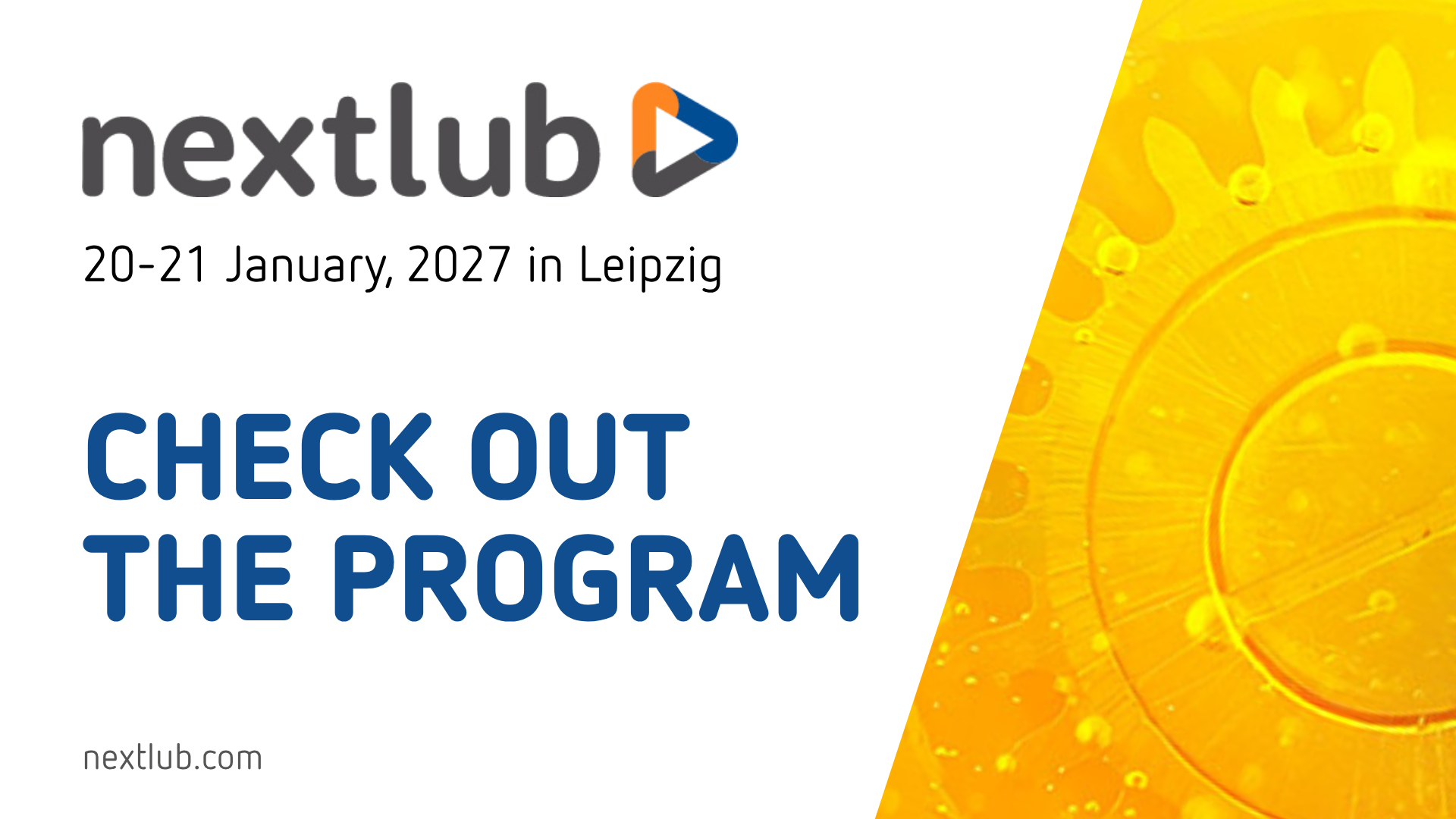 nextlub Konferenz 2027: 4 Keynotes und 50+ Fachpräsentationen