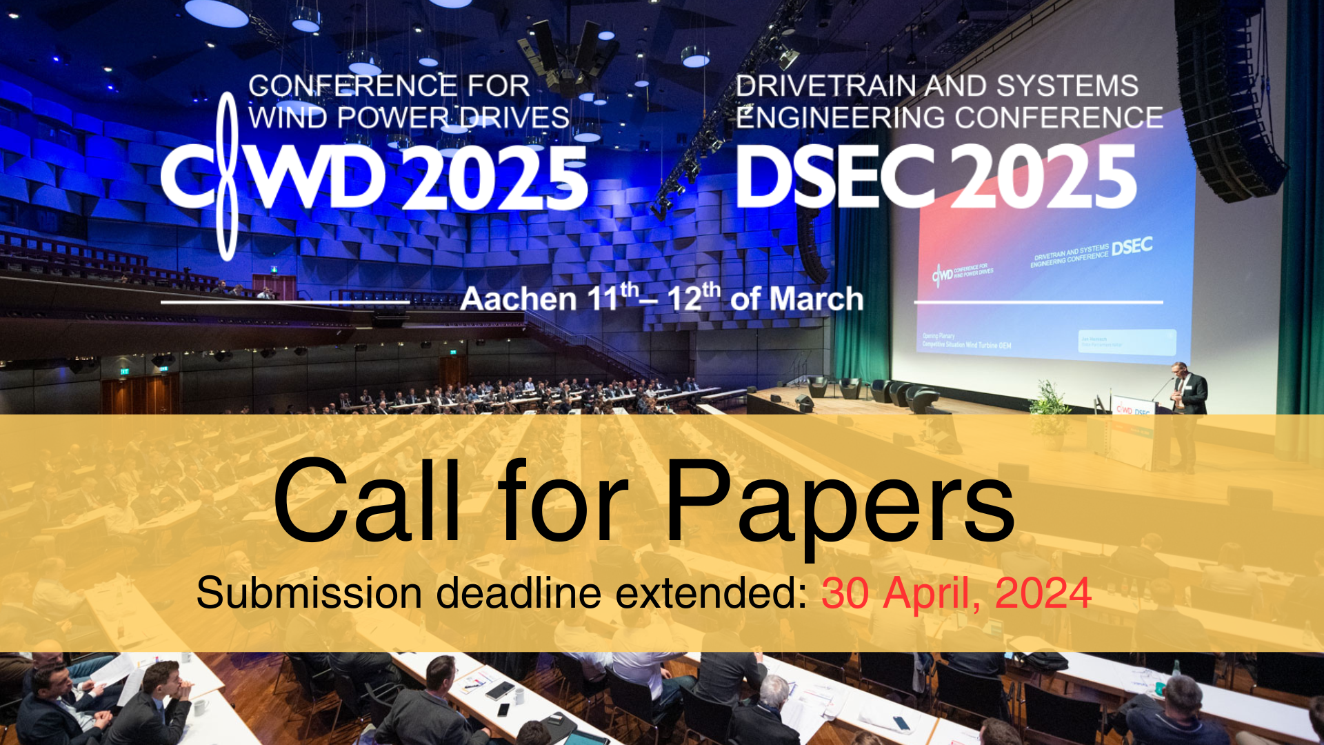 CWD &amp; DSEC: Call for Papers bis 30. April 2024 verlängert