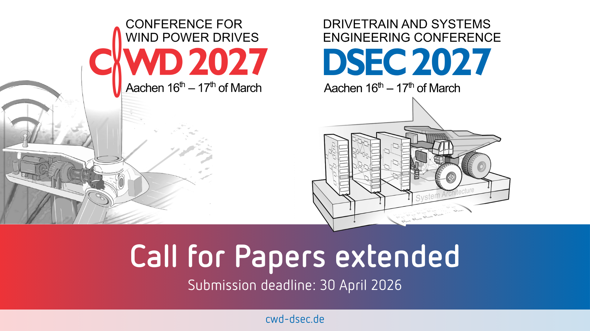 Call for Papers für CWD &amp; DSEC Konferenzen 2027 verlängert