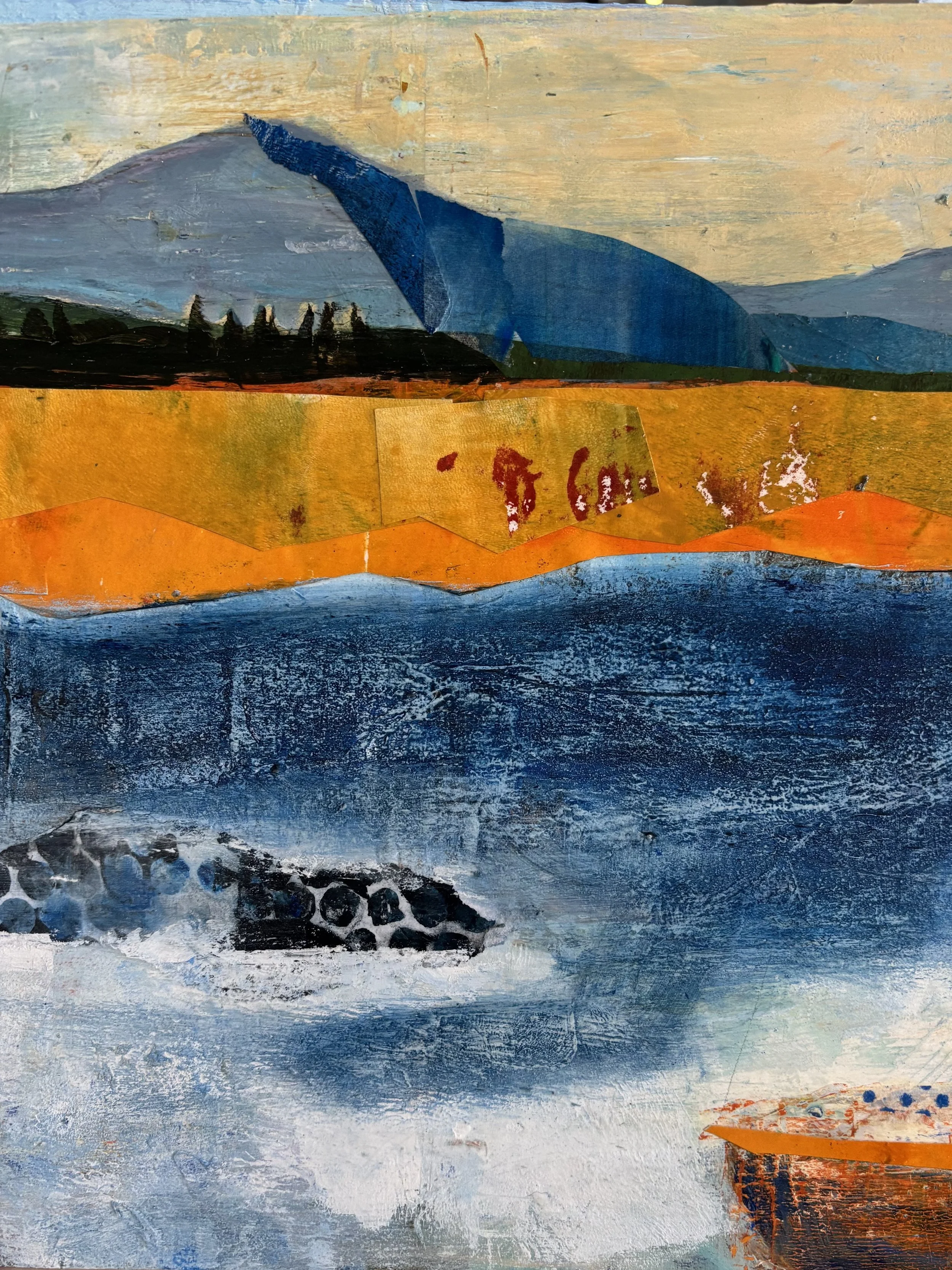 Baja Seascape #2 9 x 12 Mixed Media