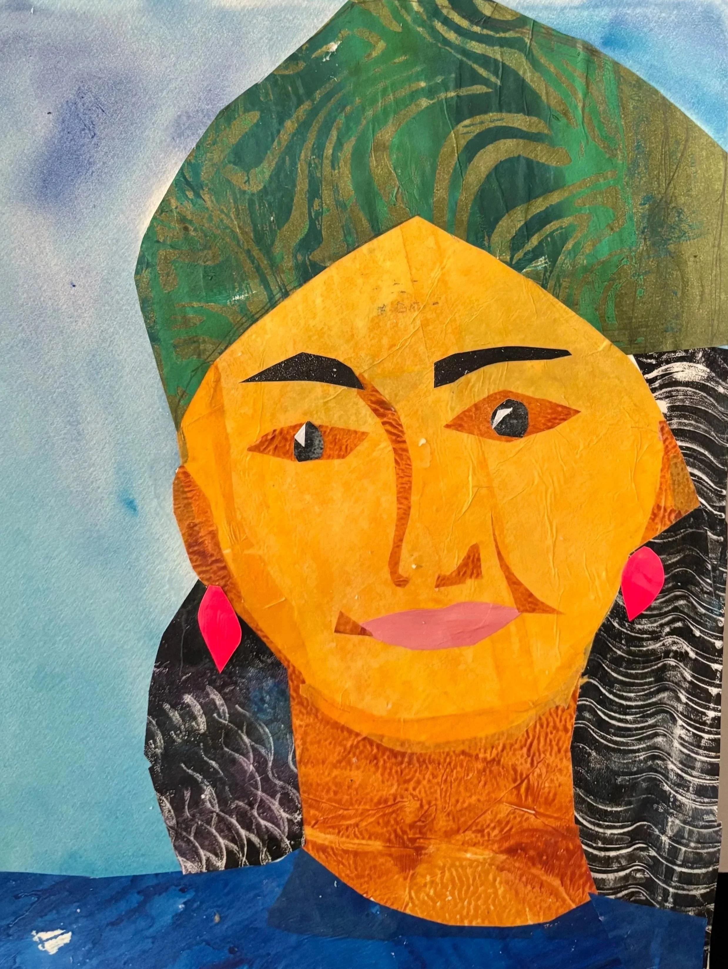 Mexican Girl 9x12 Mixed Media