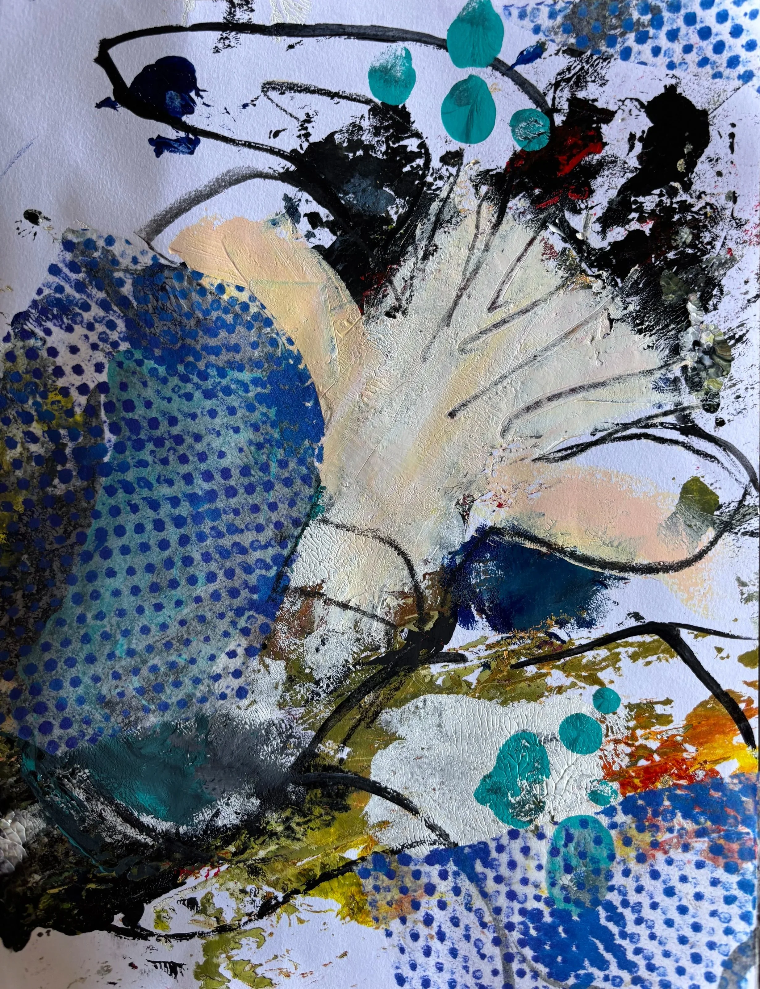 Hitchhiker 9x12 Mixed Media