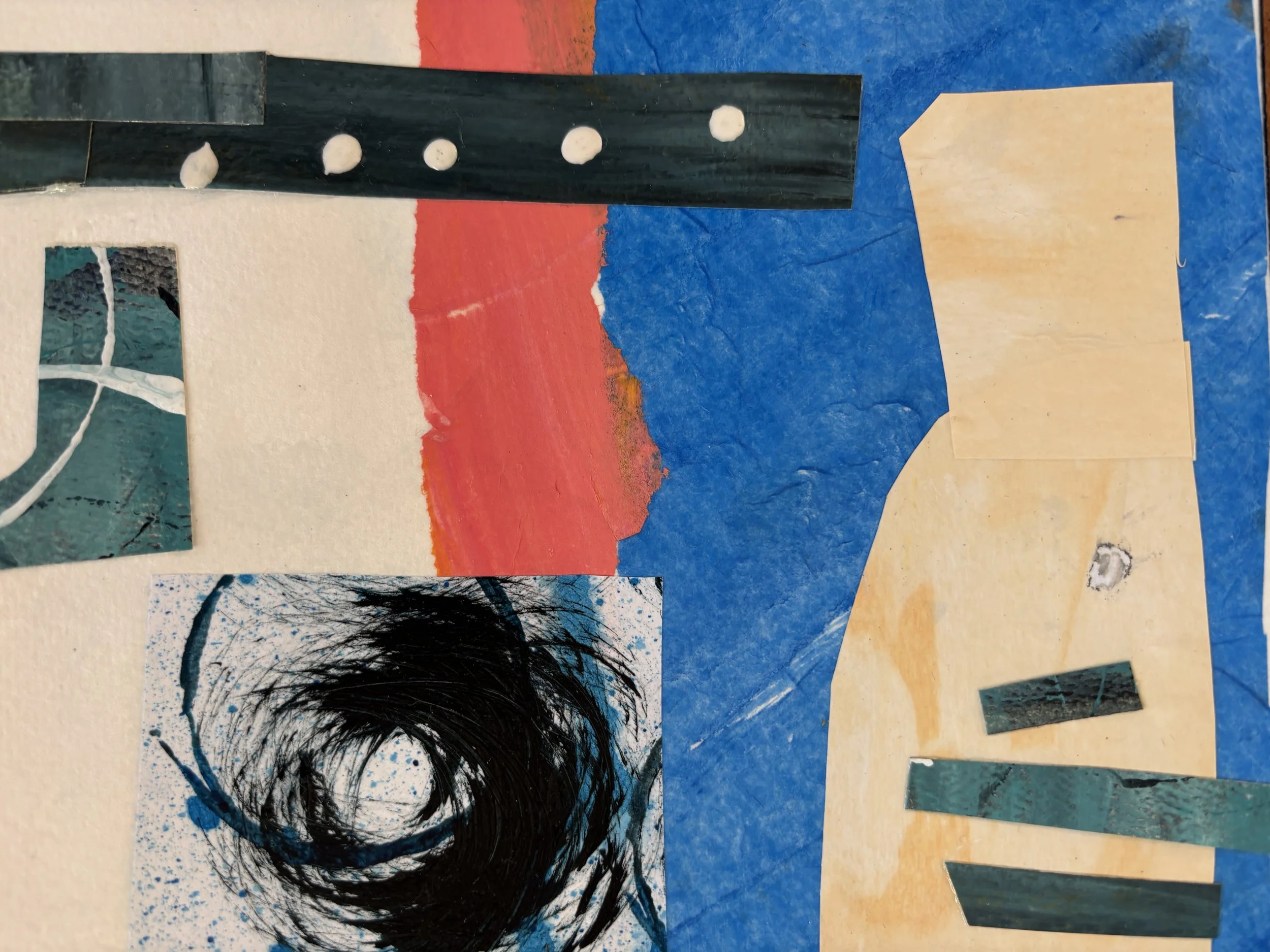 Abstract collage #2 6x9 Mixed Media