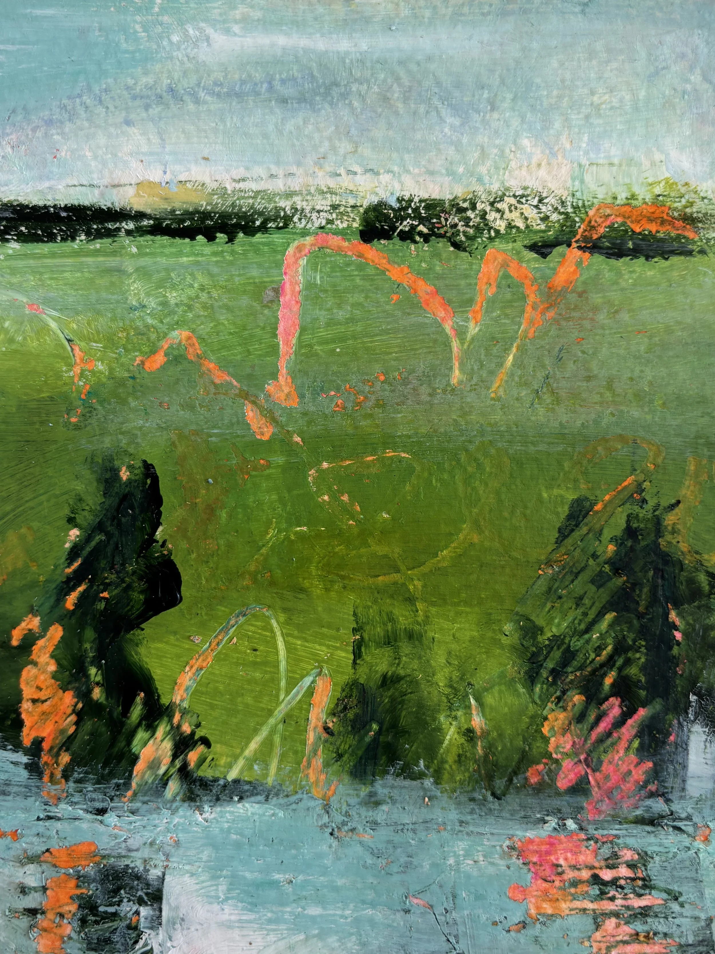 Study in green #1 6x9 Acrylic