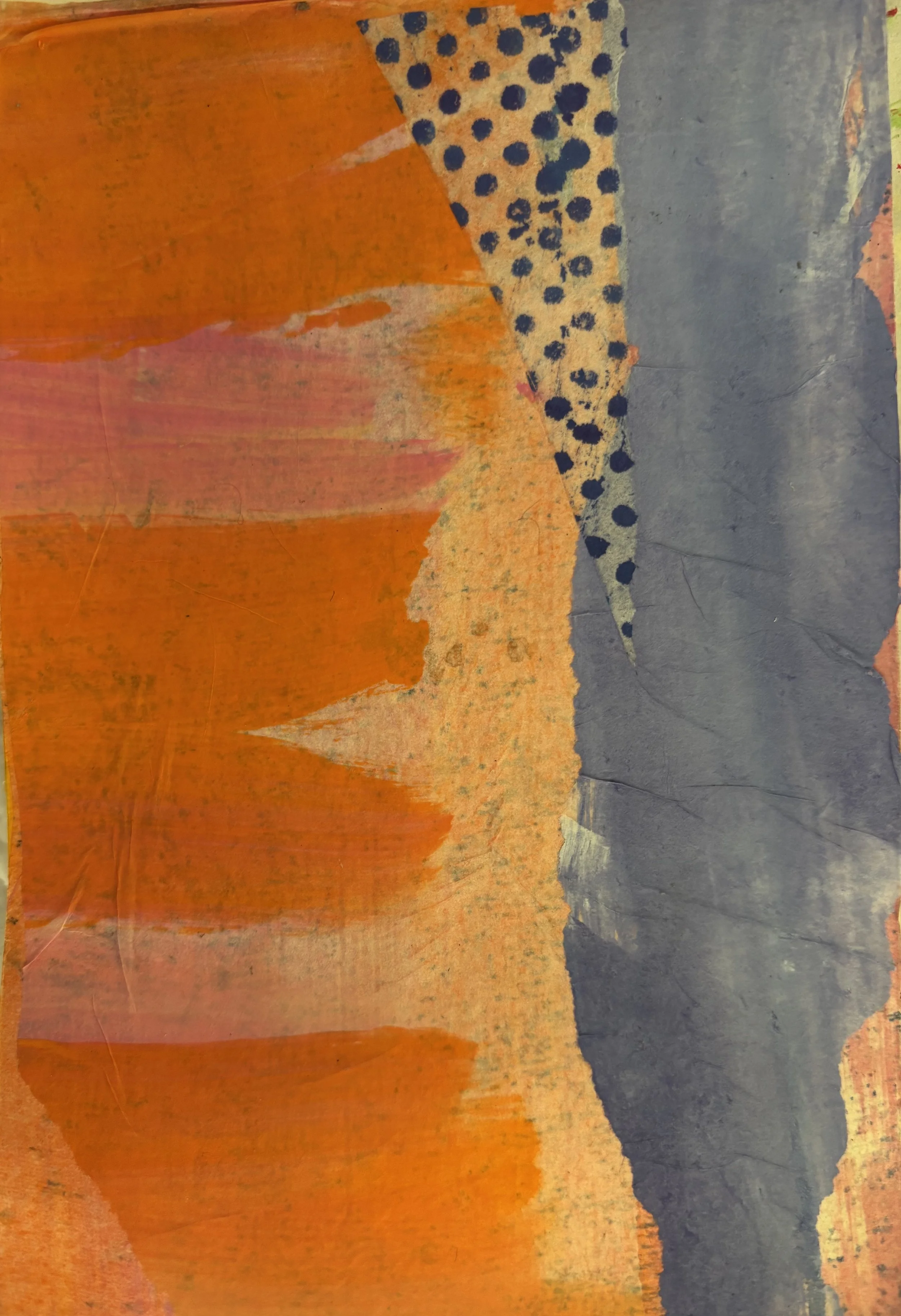 Orange abstract 6x9 Acrylic
