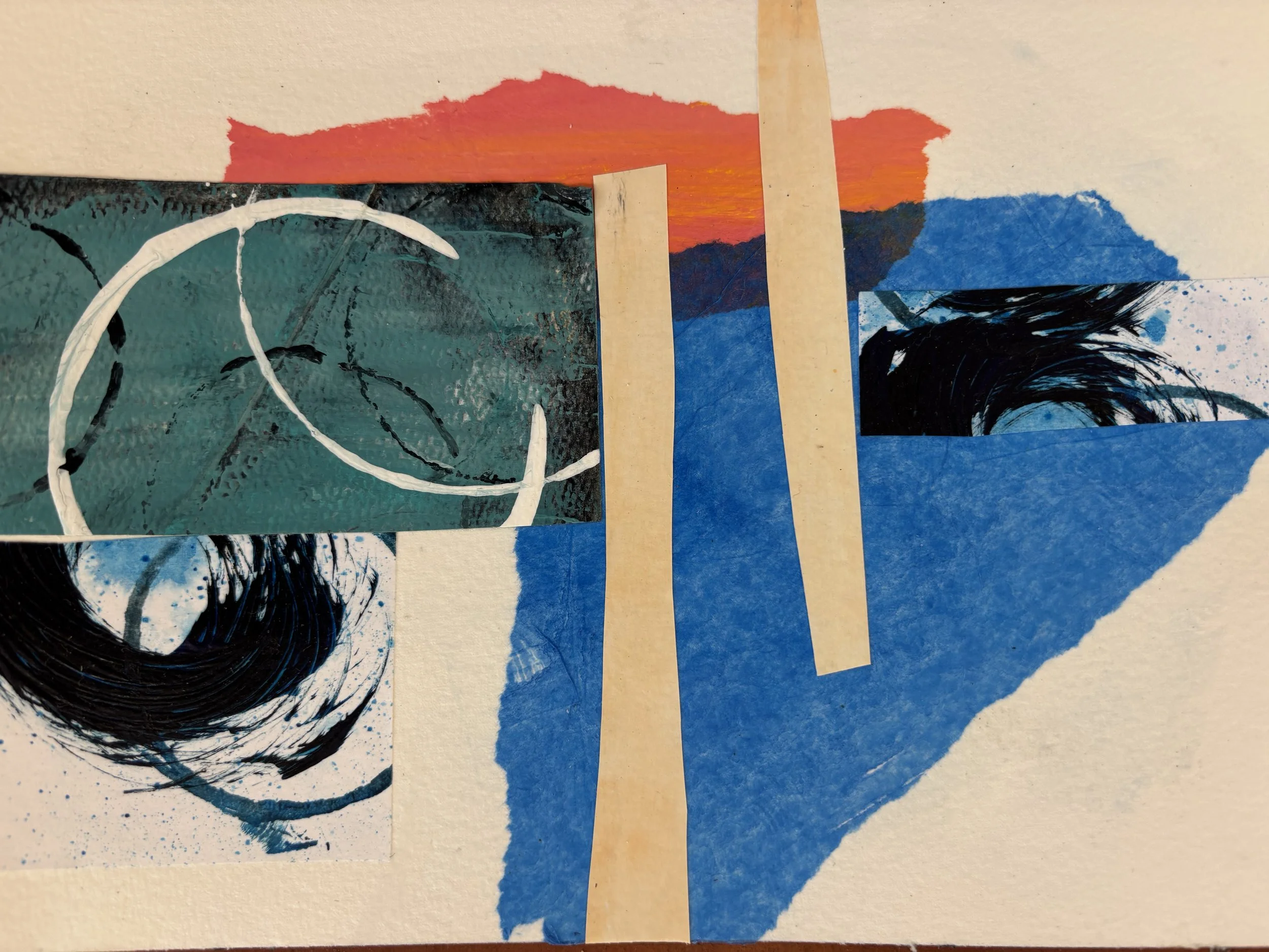 Abstract Collage #4 6x9 Mixed Media
