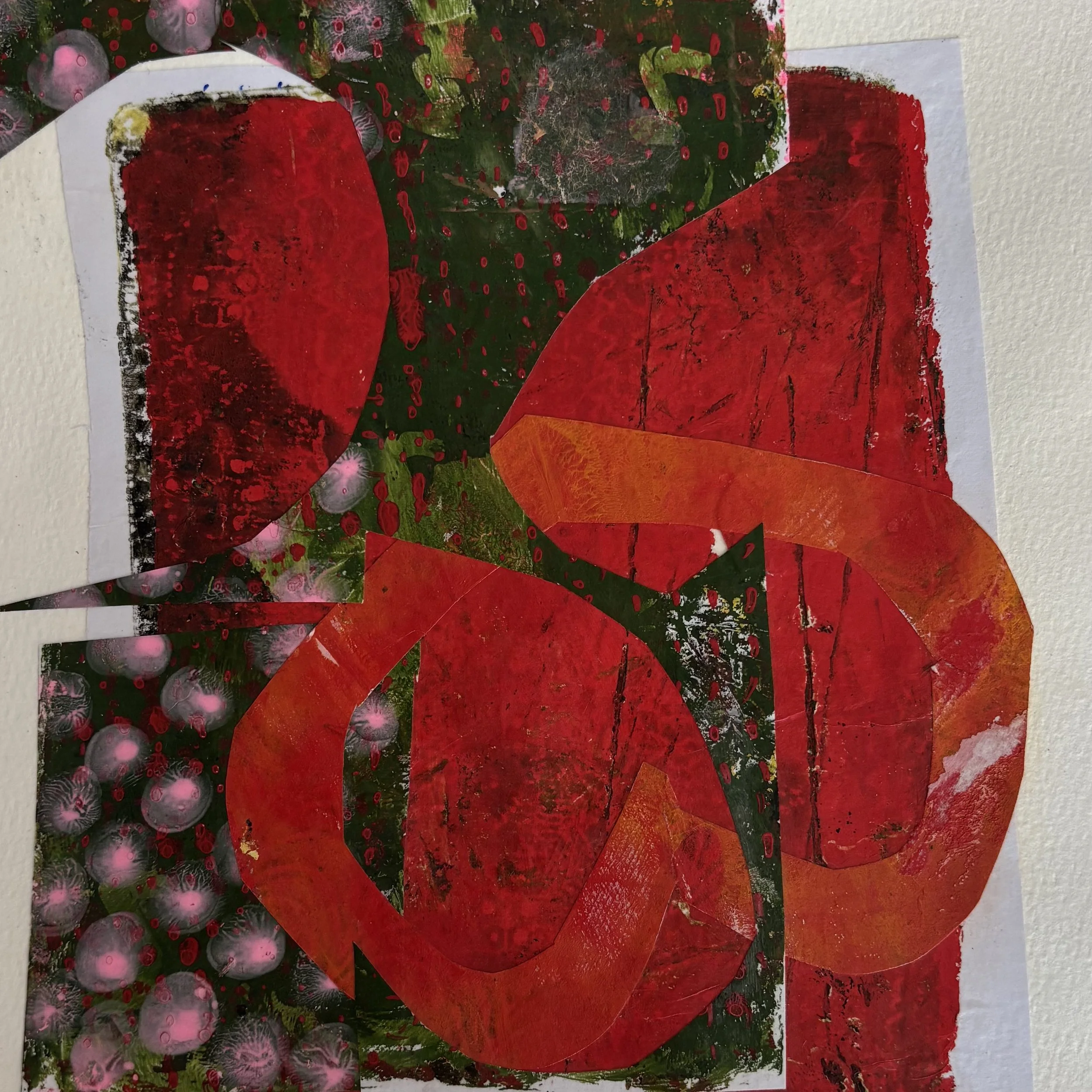 Study in Red 6x9 Mixed Media