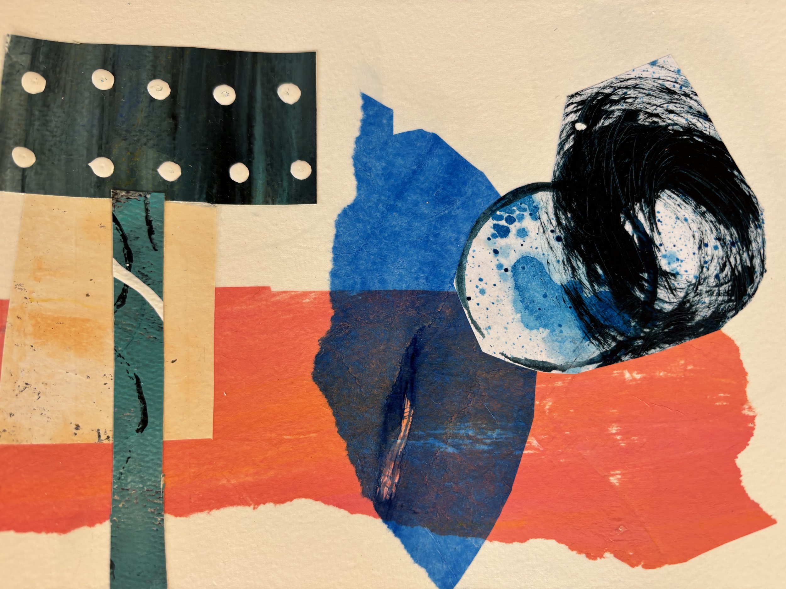 Abstract Collage #3 6x9 Mixed Media
