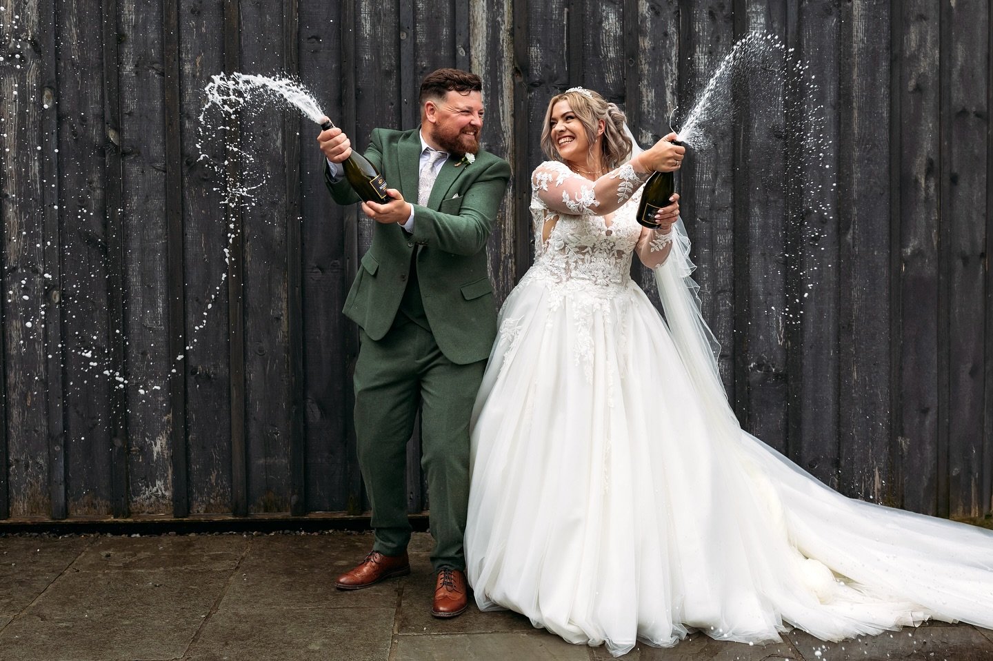 I had a shot request from Anna &amp; Brecon: they planned to celebrate in style after they said I do with this champagne spray 🍾

Would you do a champagne spray on your wedding day or would you save it for your honeymoon? Let me know below! X