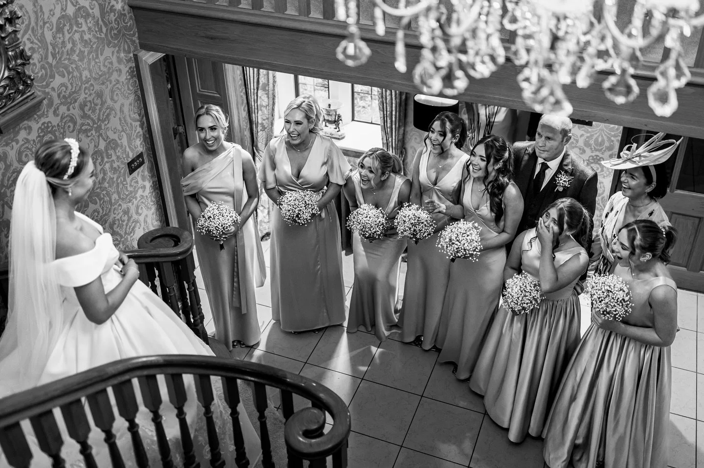 A favourite moment at Merrydale Manor. 
Bridesmaids and parents seeing their bride for the first time.

Unposed &bull; Real &bull; Unforgettable