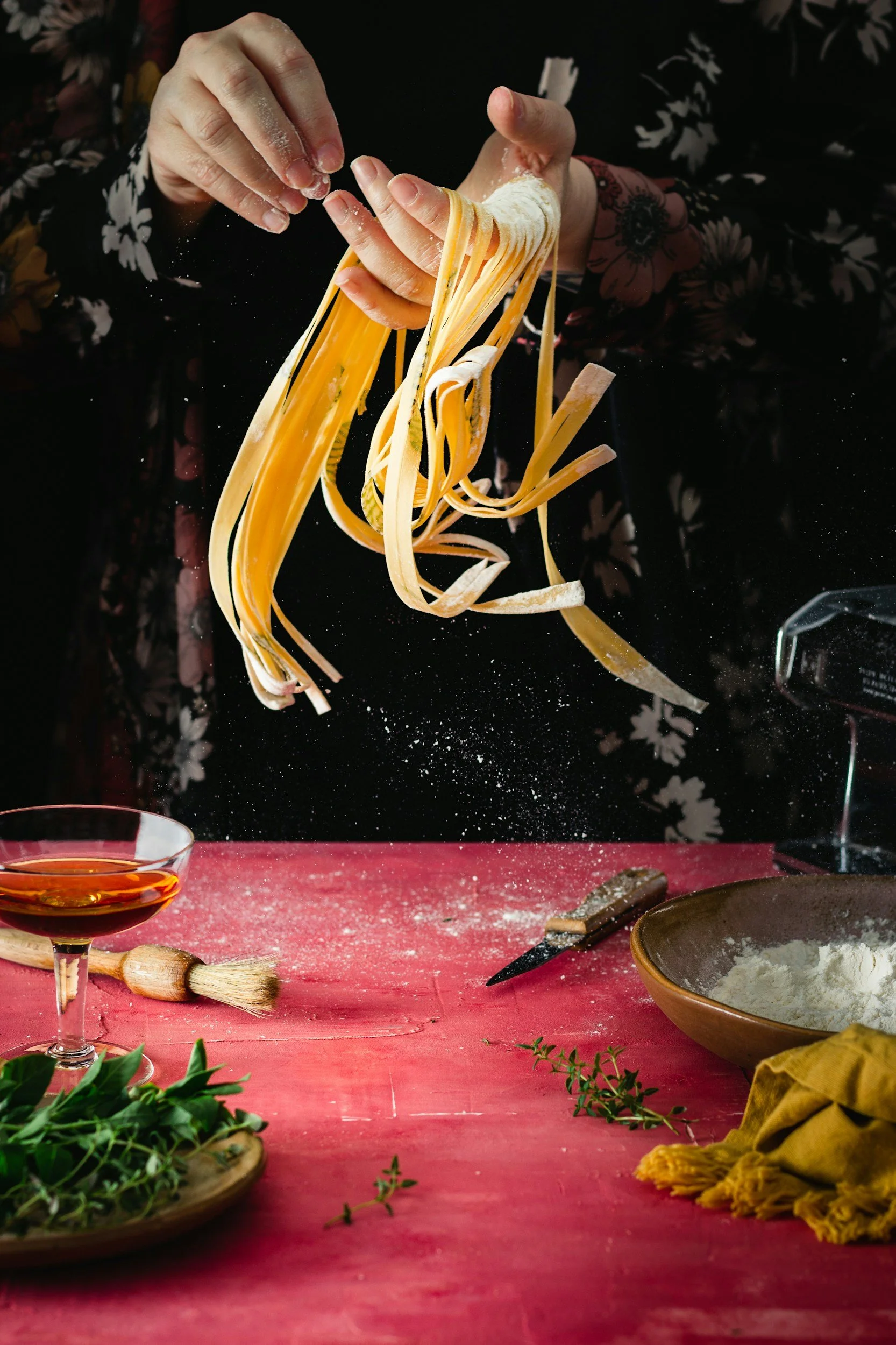 home made pasta and cooking class